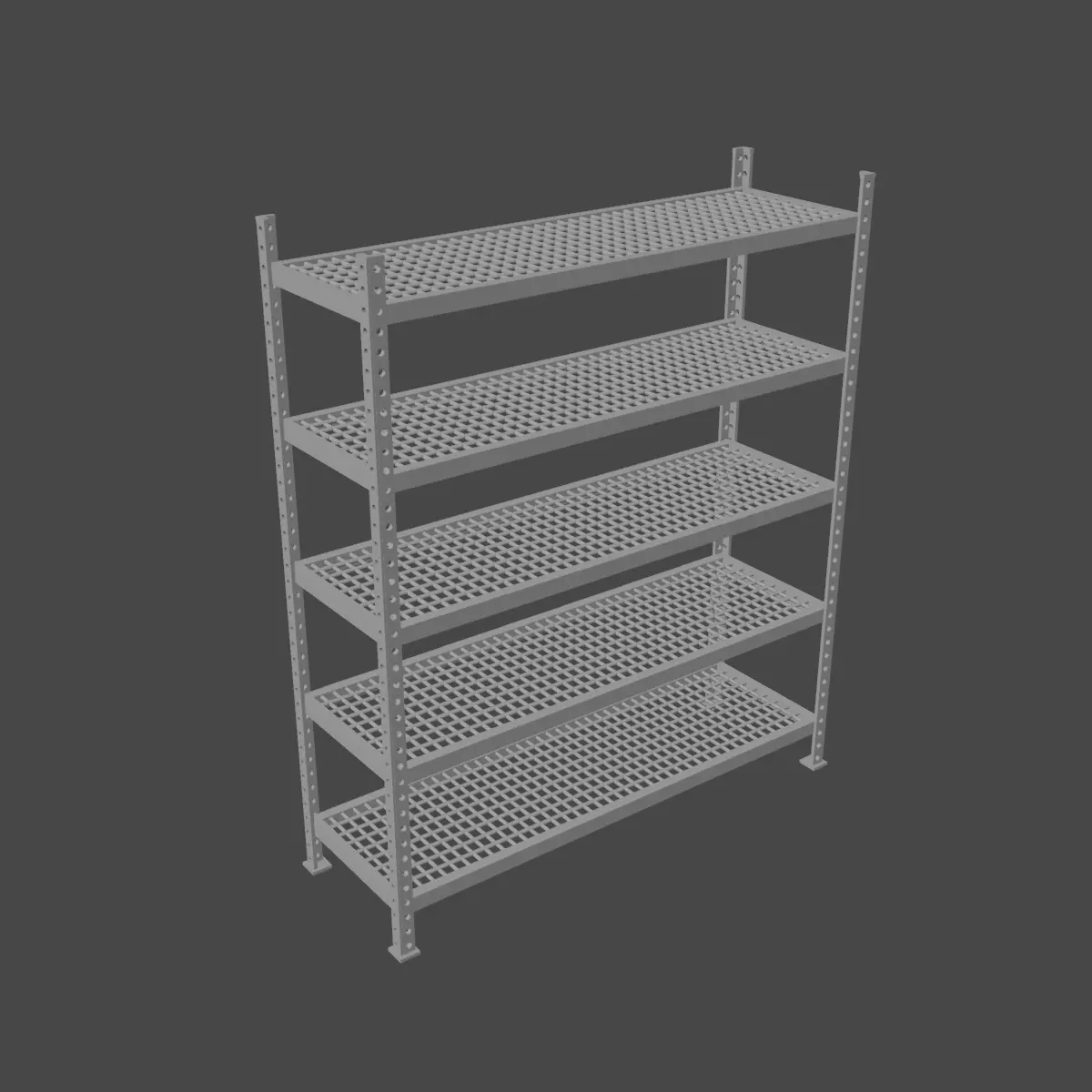 Iron Shelf 01 3D model_8
