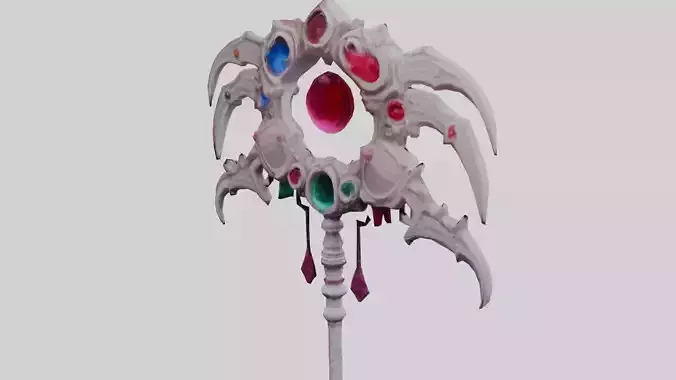 Pink Crystalized Staff