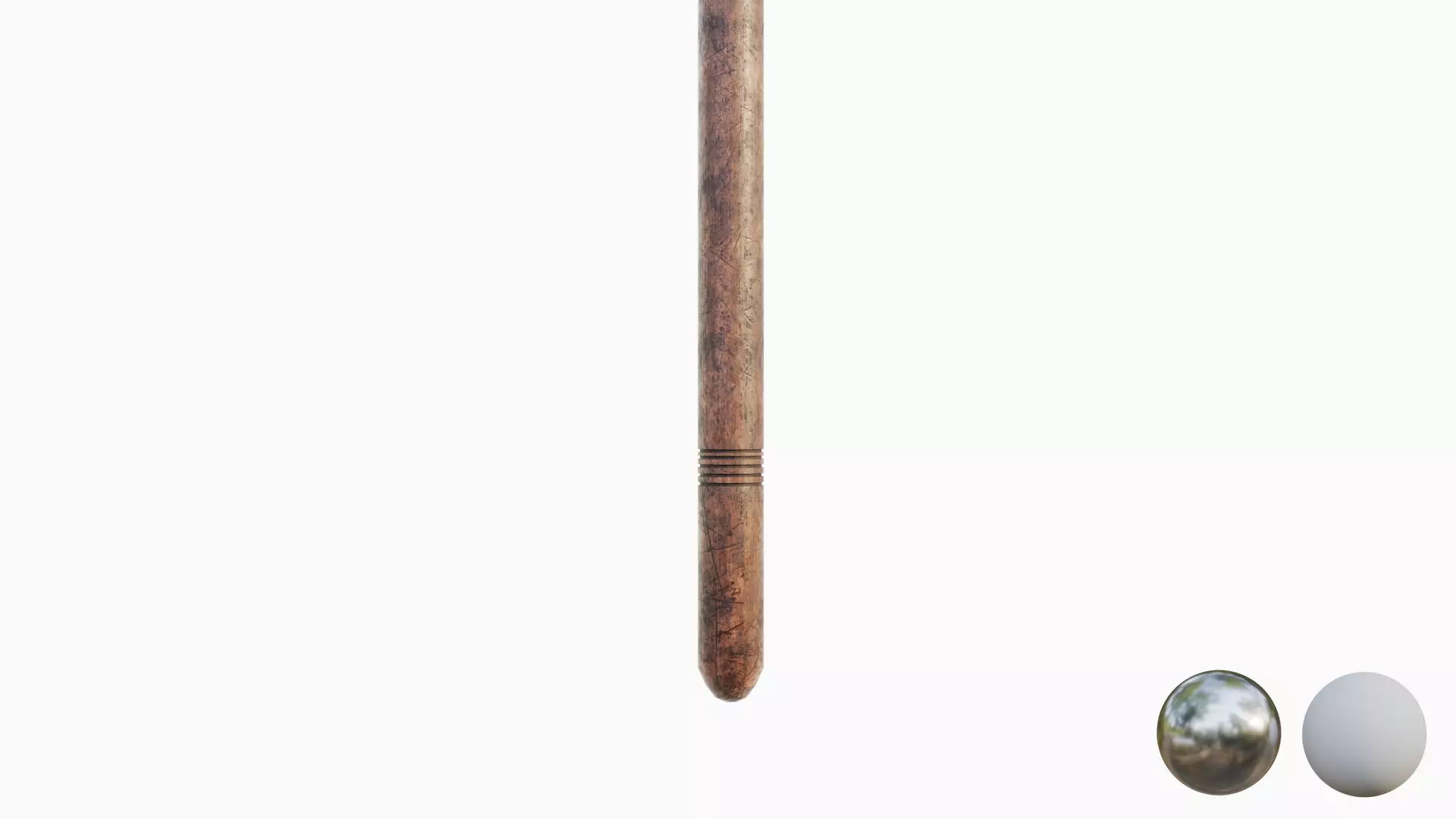 Melee Axe - 02 Low-poly 3D model_3