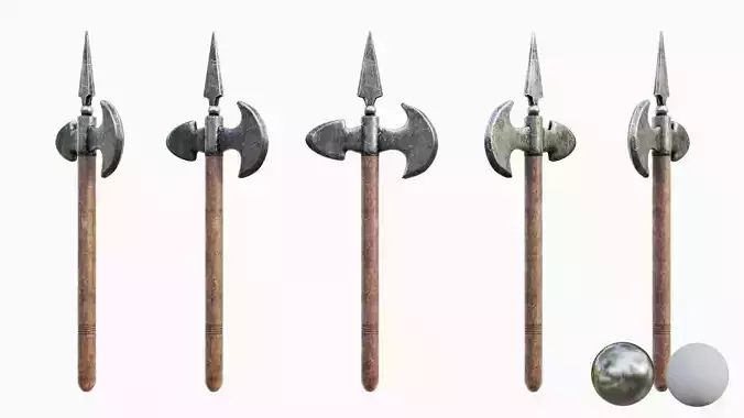 Melee Axe - 02 Low-poly 3D model