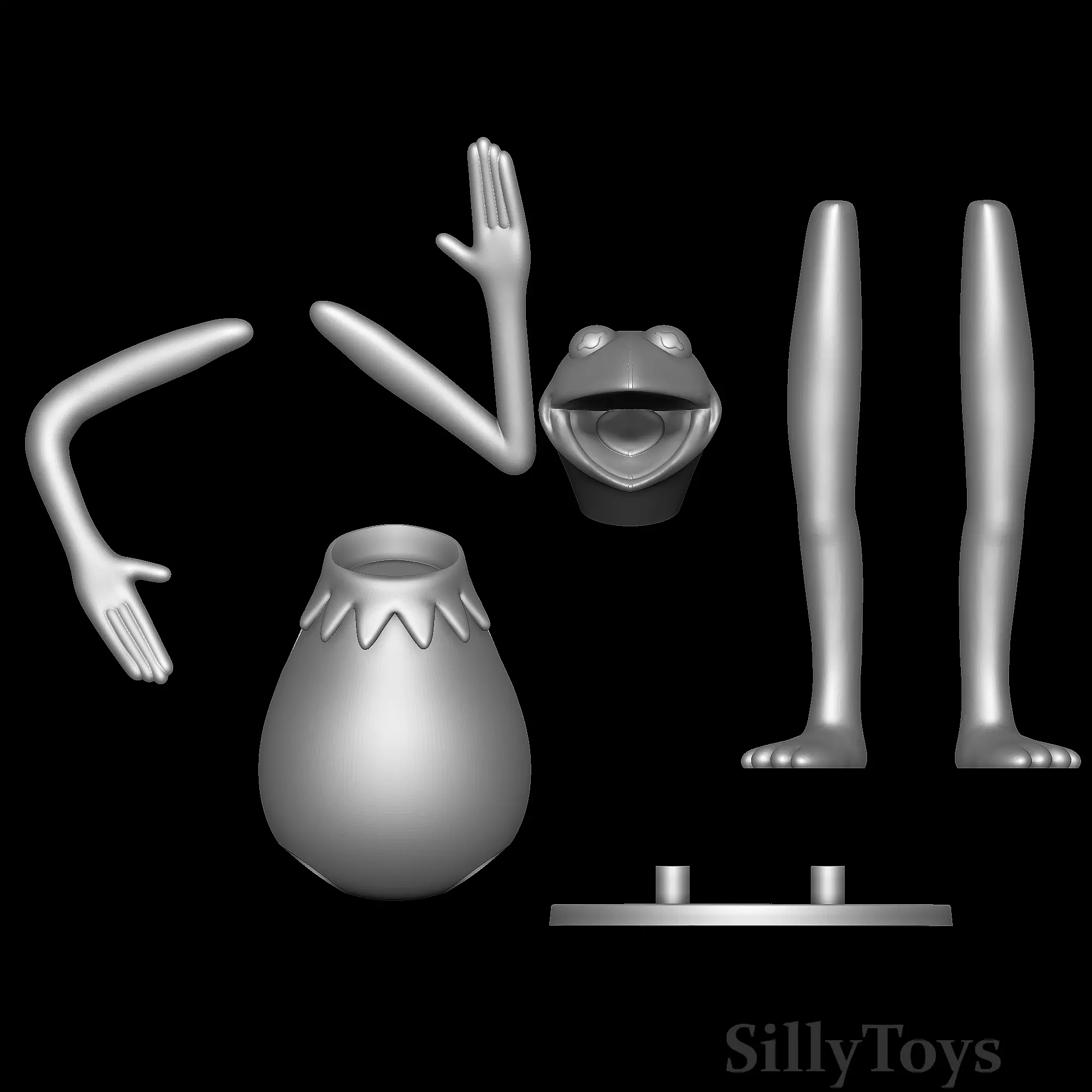 Kermit the Frog 3D print model_5