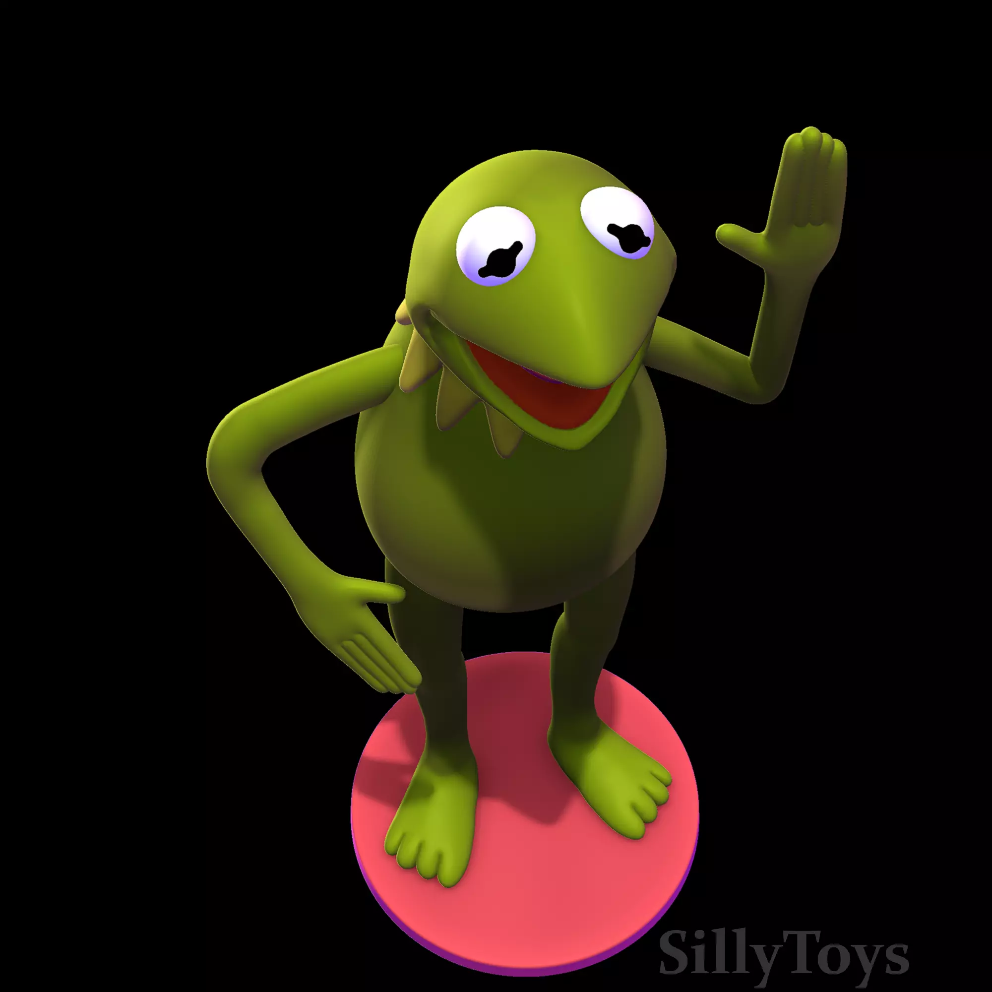 Kermit the Frog 3D print model_4