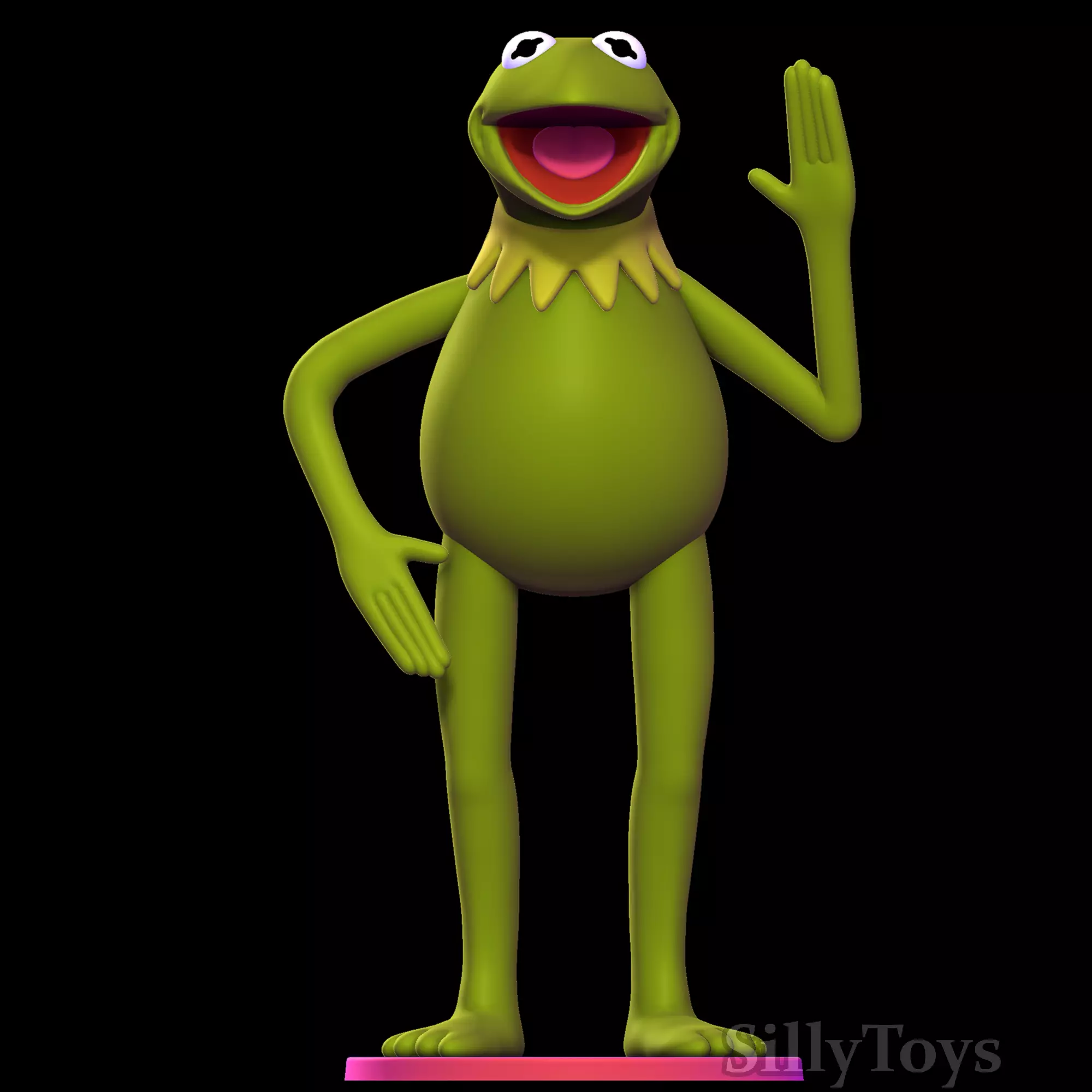 Kermit the Frog 3D print model_0
