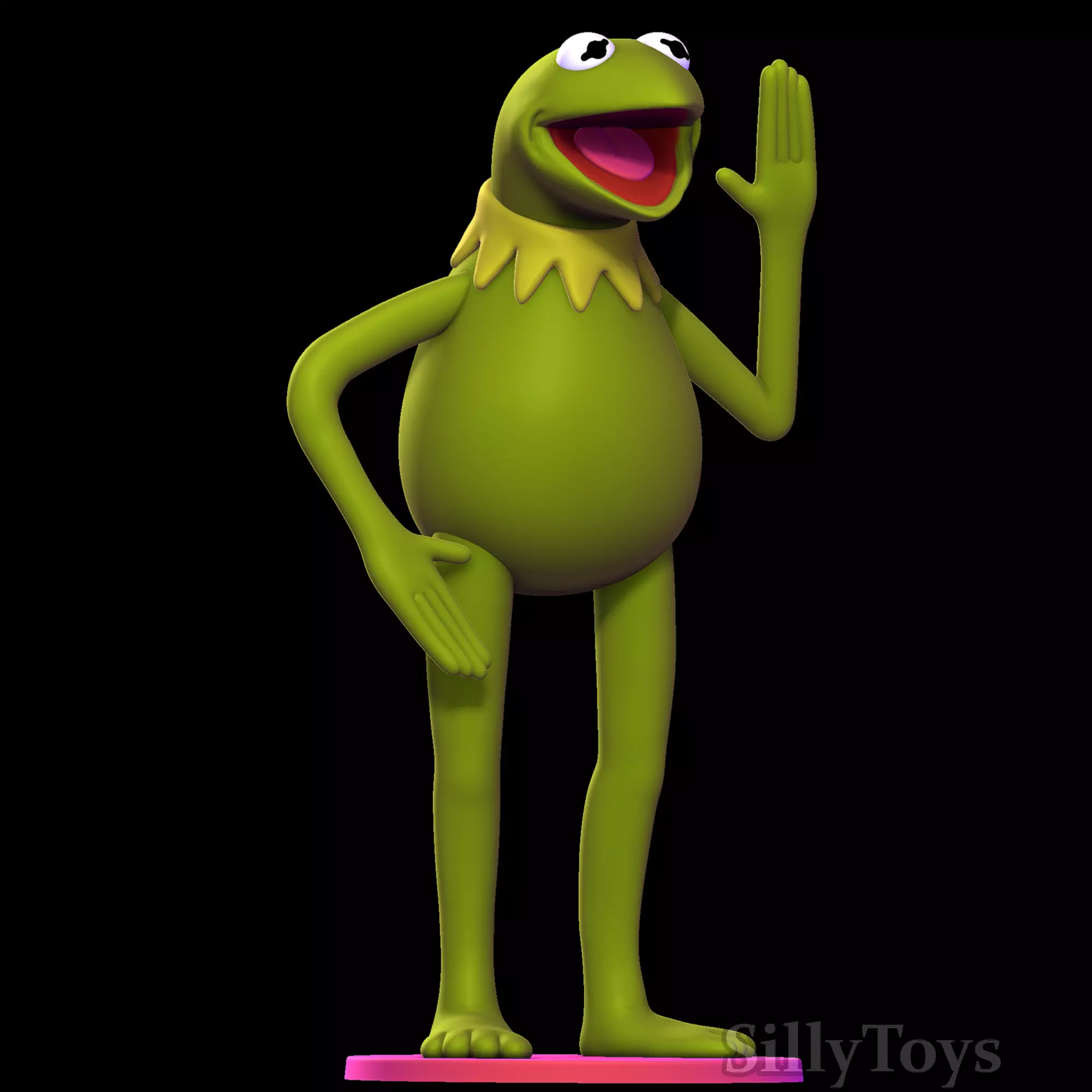 Kermit the Frog 3D print model_1