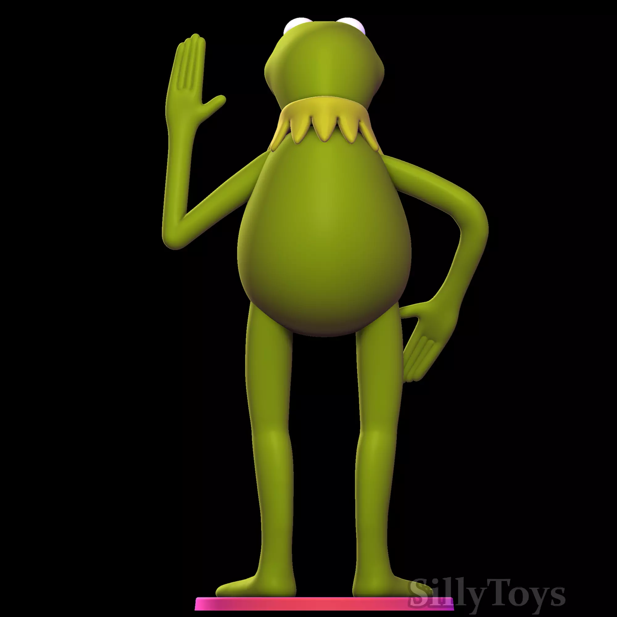 Kermit the Frog 3D print model_3