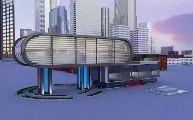 Modern Building Free 3D model