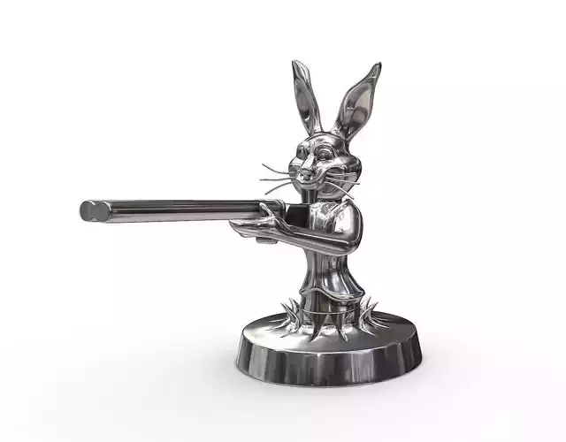 bunny hood ornament
