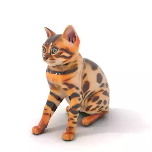 Spotted Bengal Cat model pack