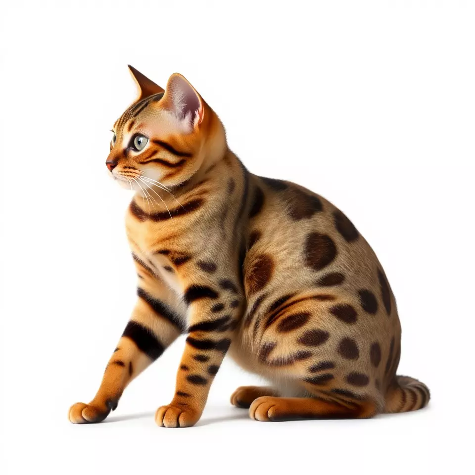 Spotted Bengal Cat model pack Low-poly 3D model_2