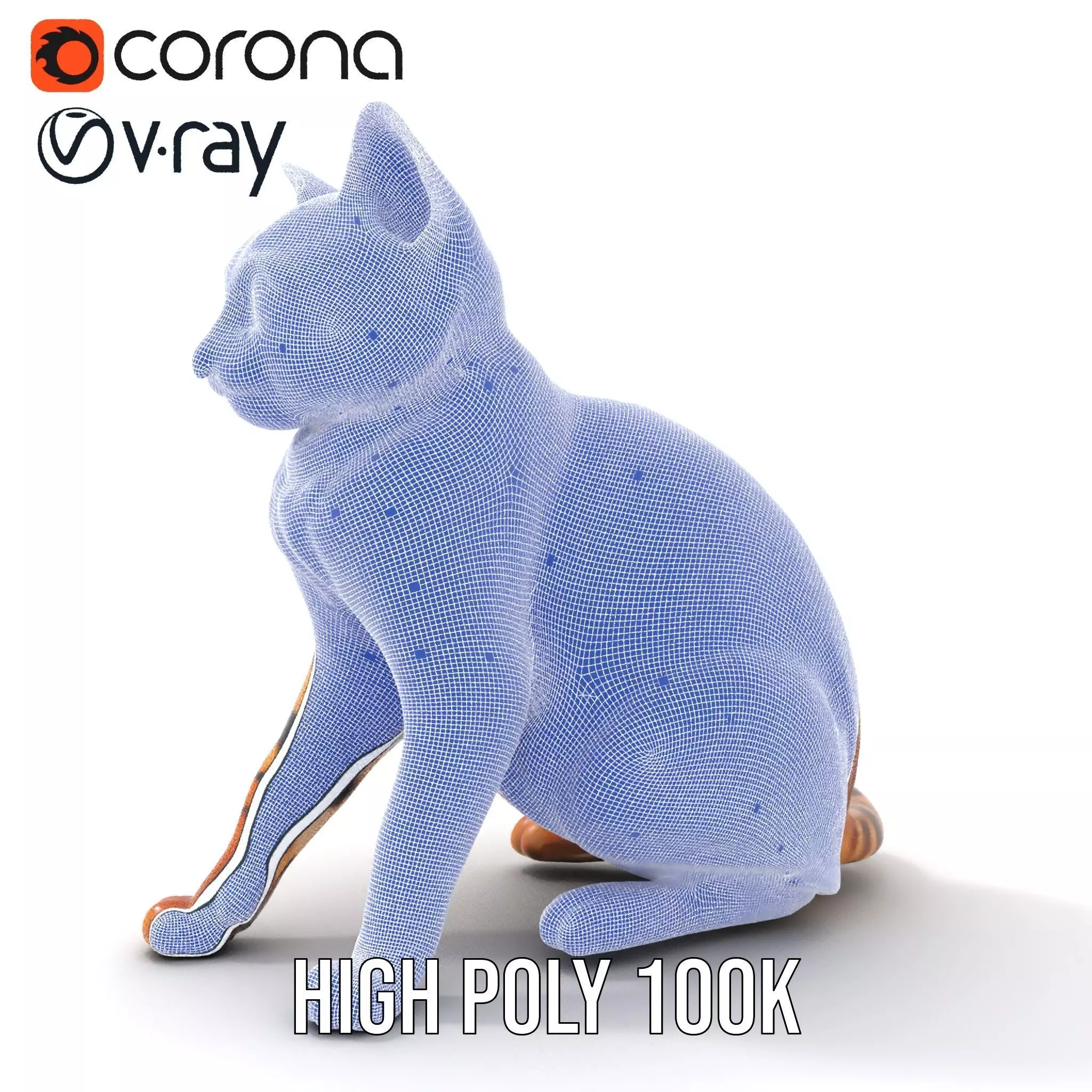 Spotted Bengal Cat model pack Low-poly 3D model_33