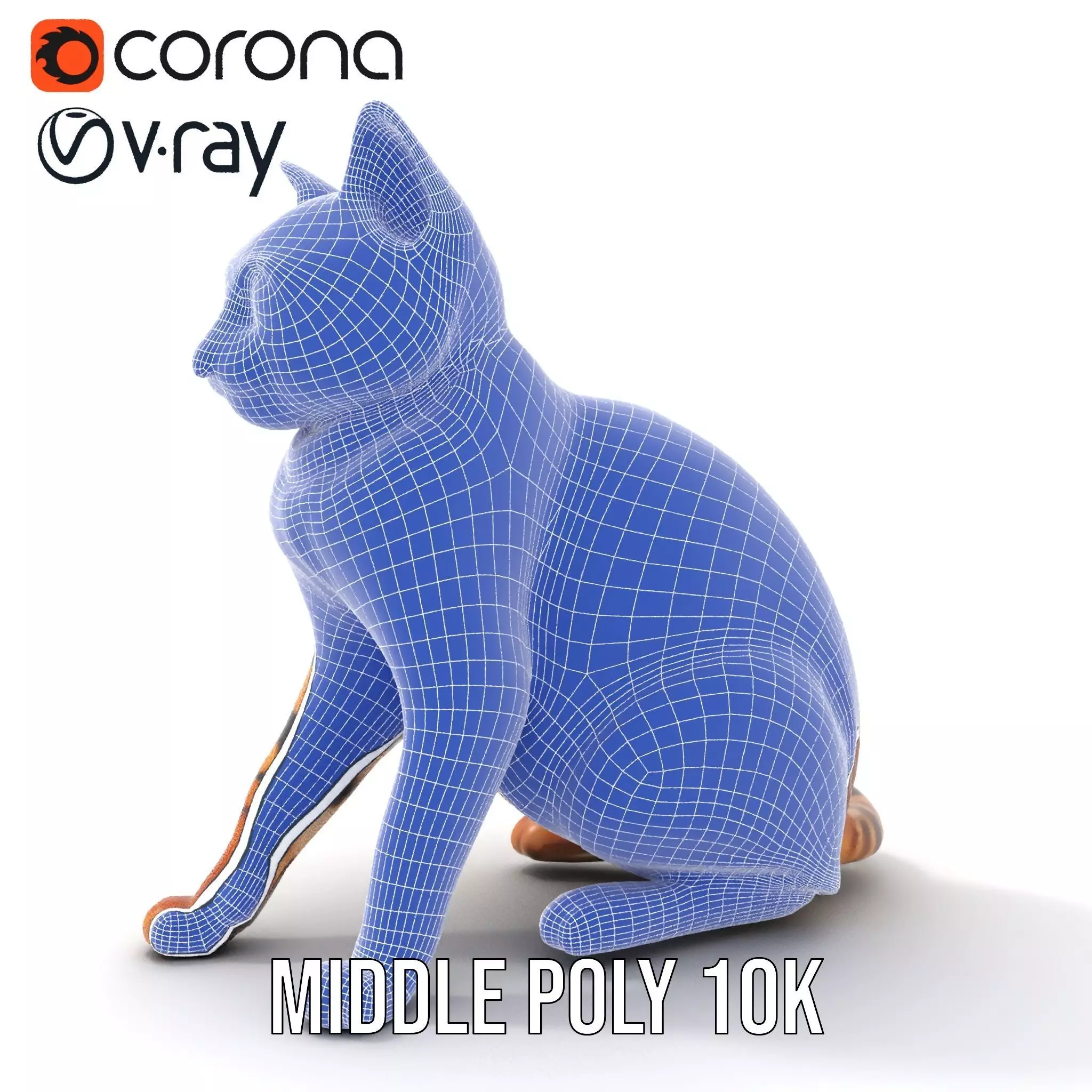 Spotted Bengal Cat model pack Low-poly 3D model_24