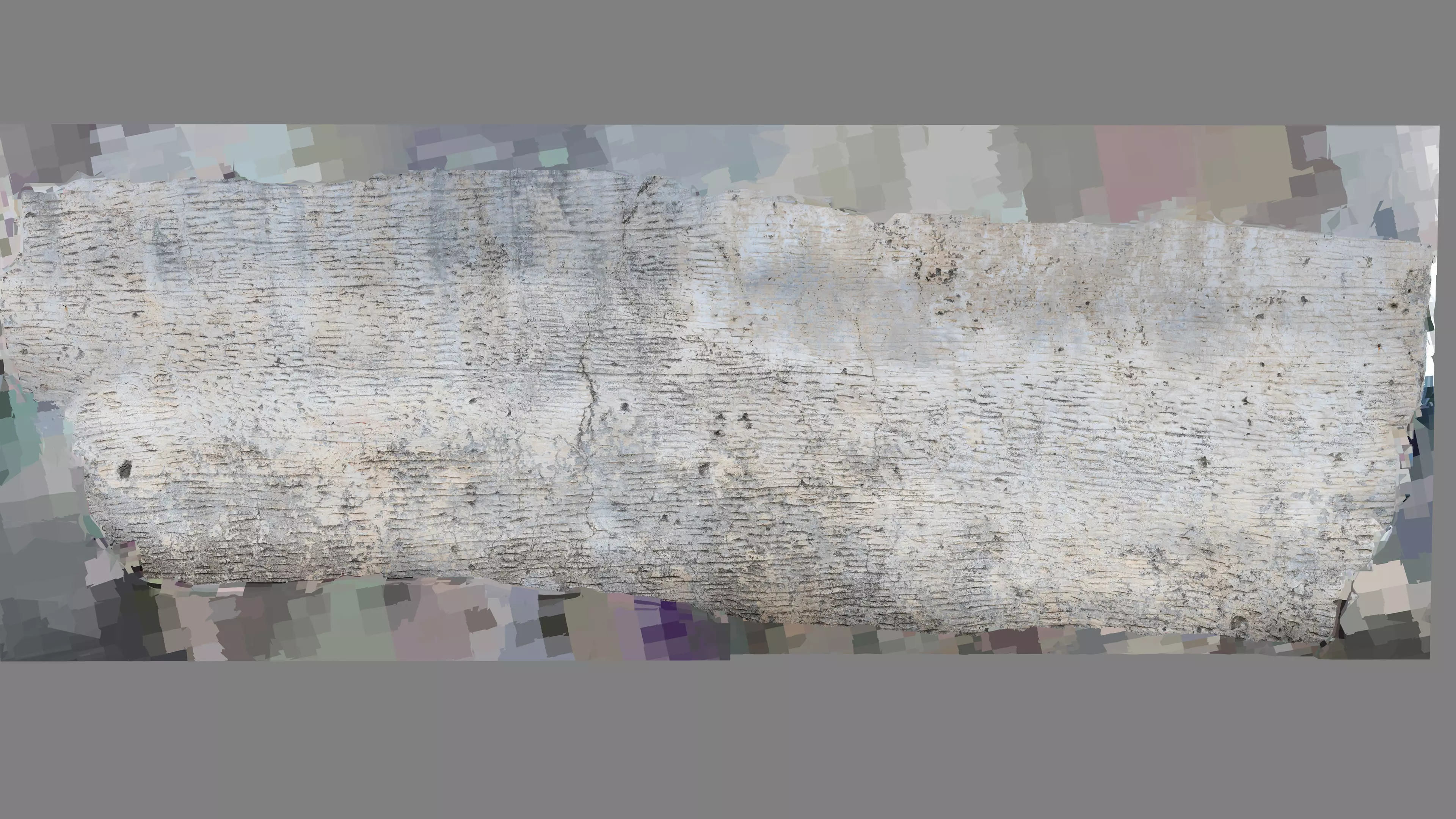 Abandoned Village Surface Scan - Stone Wall 12 3D model_12