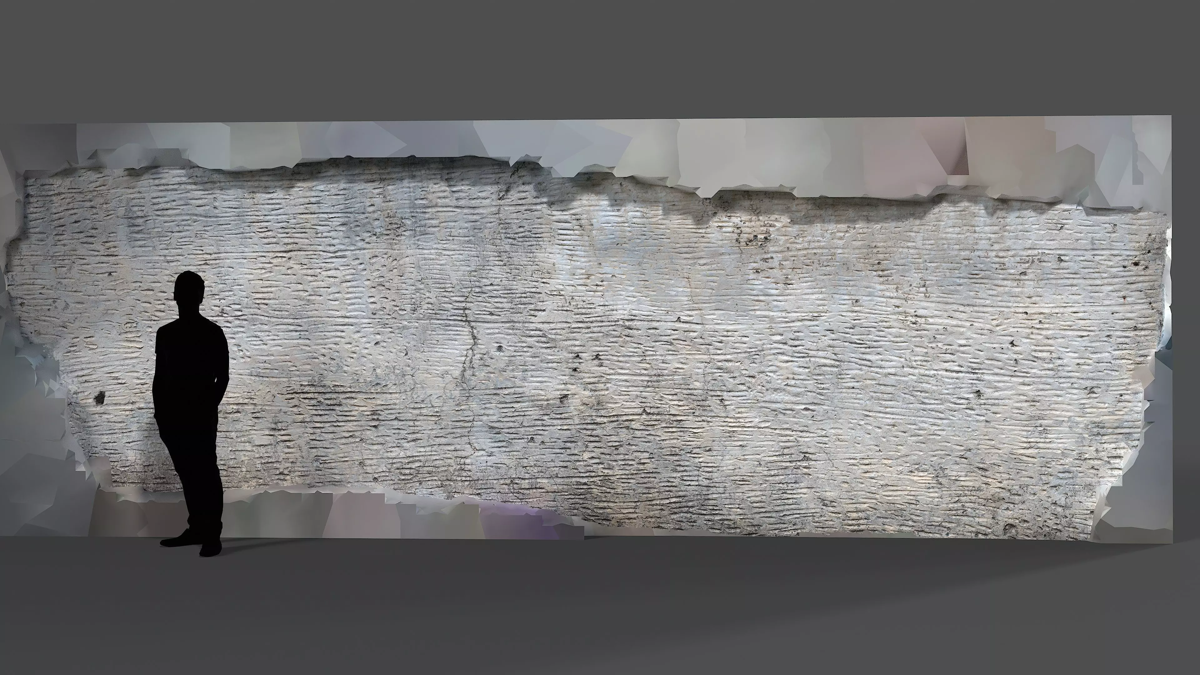 Abandoned Village Surface Scan - Stone Wall 12 3D model_7