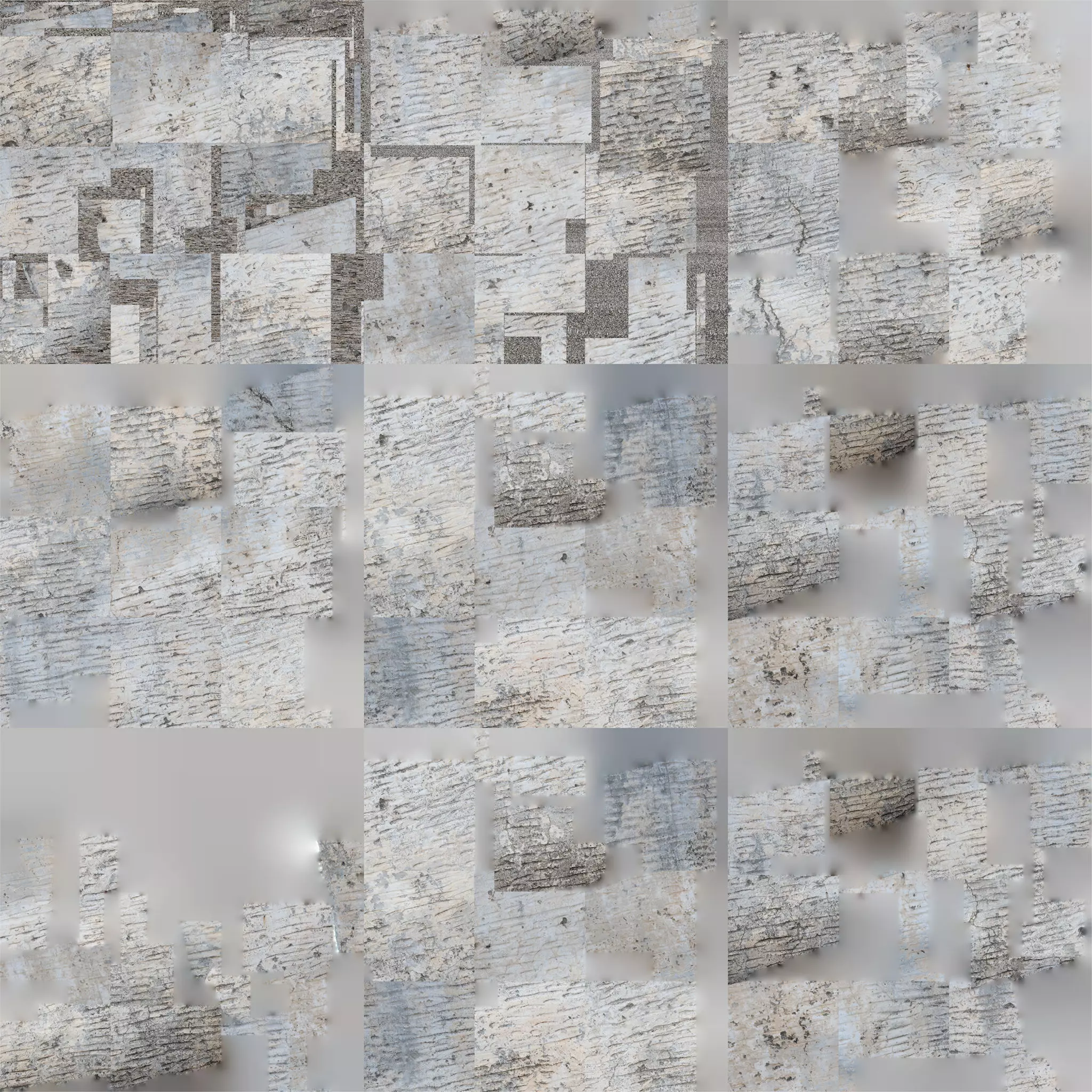 Abandoned Village Surface Scan - Stone Wall 12 3D model_13