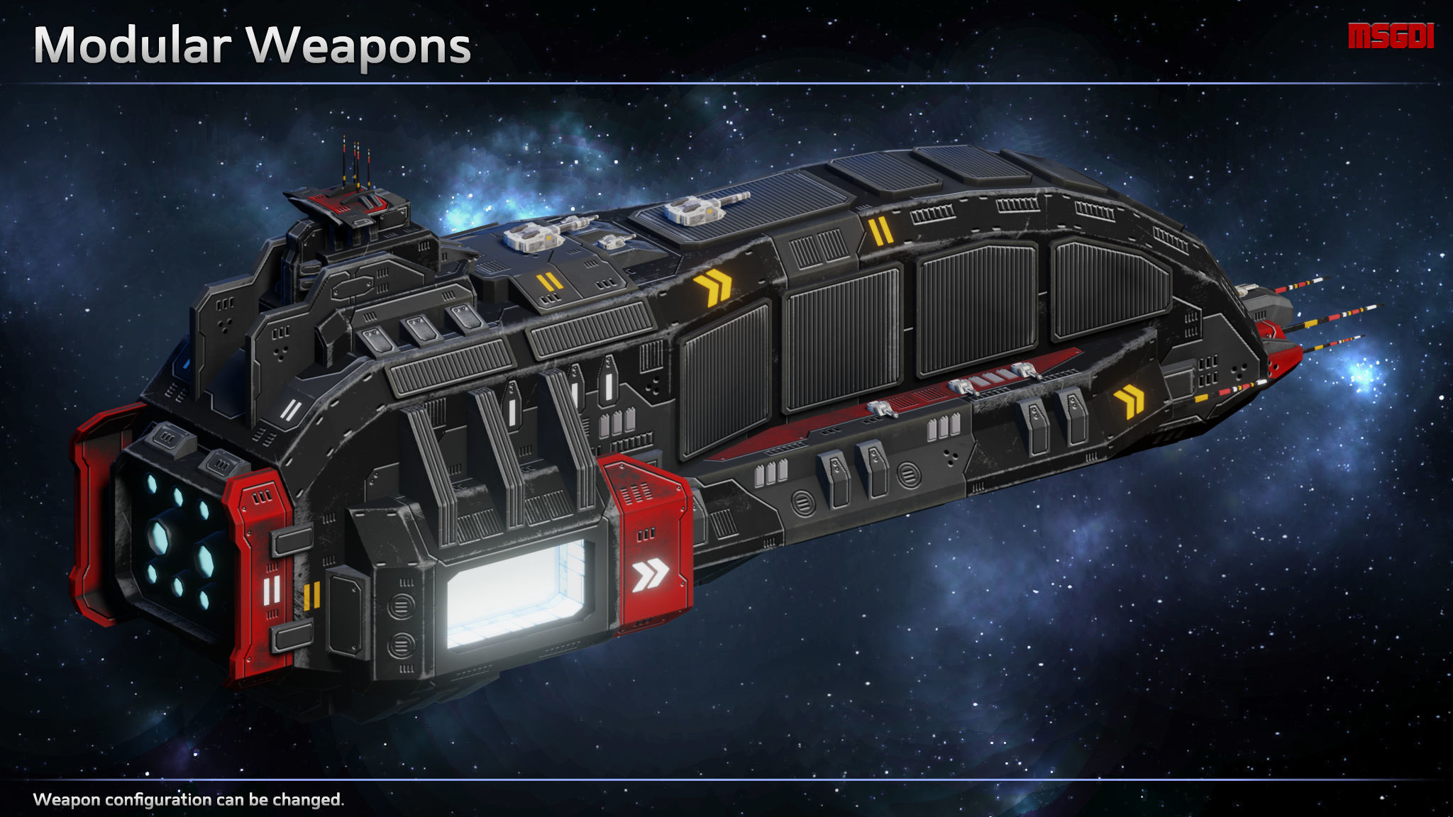 Spaceship William Kidd Pirate Transport Carrier Low-poly 3D model_4