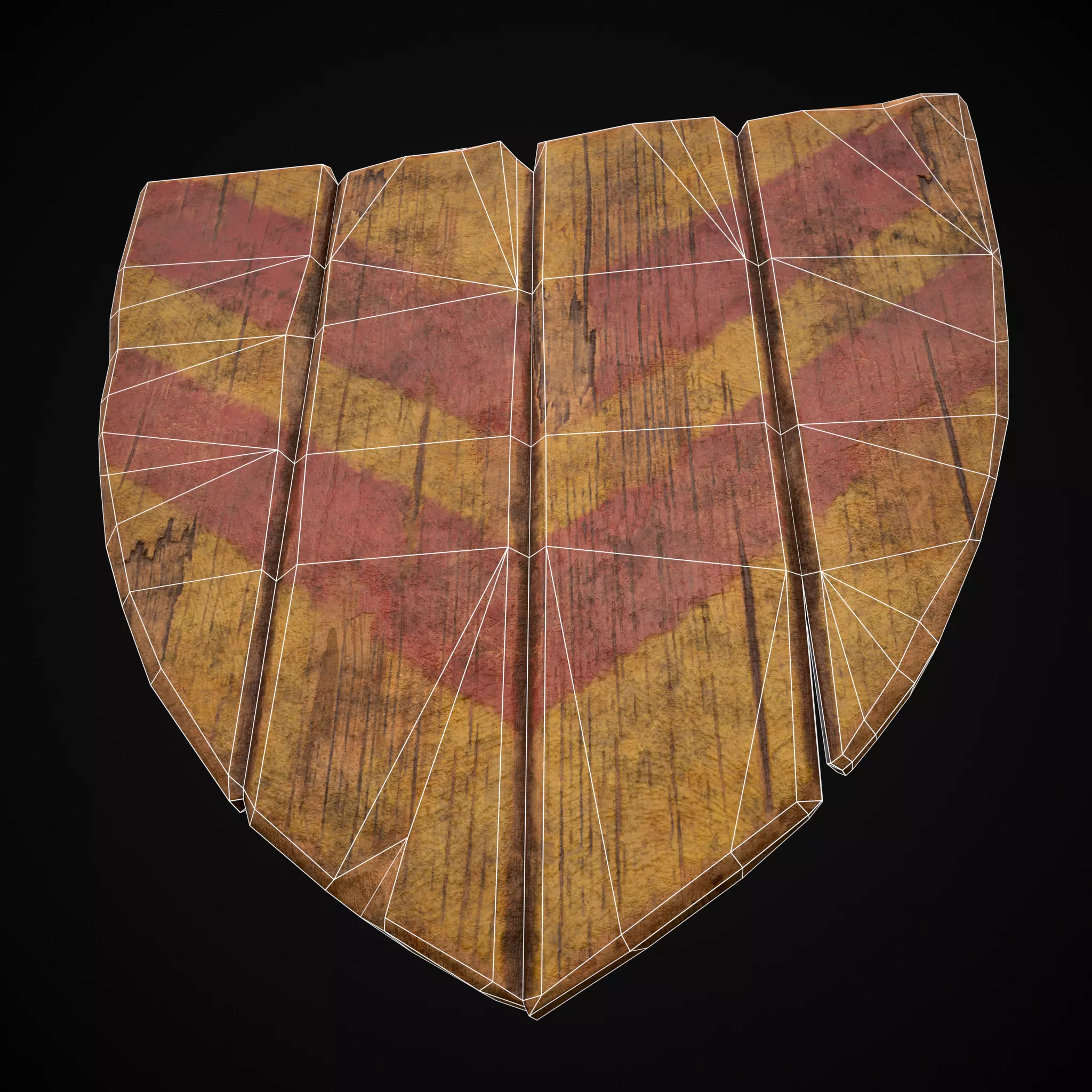 R Y Stripes Coat of Arms Low-poly 3D model_14