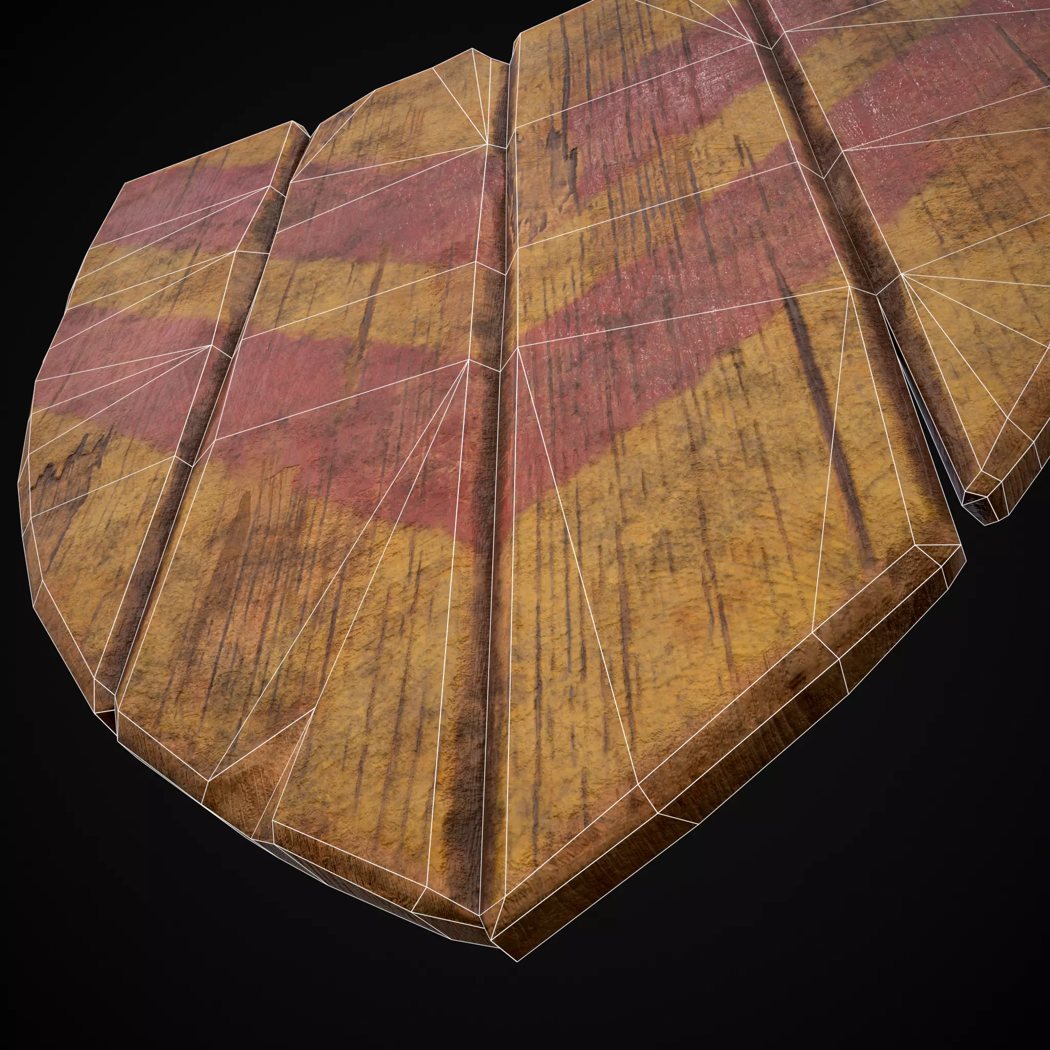 R Y Stripes Coat of Arms Low-poly 3D model_18