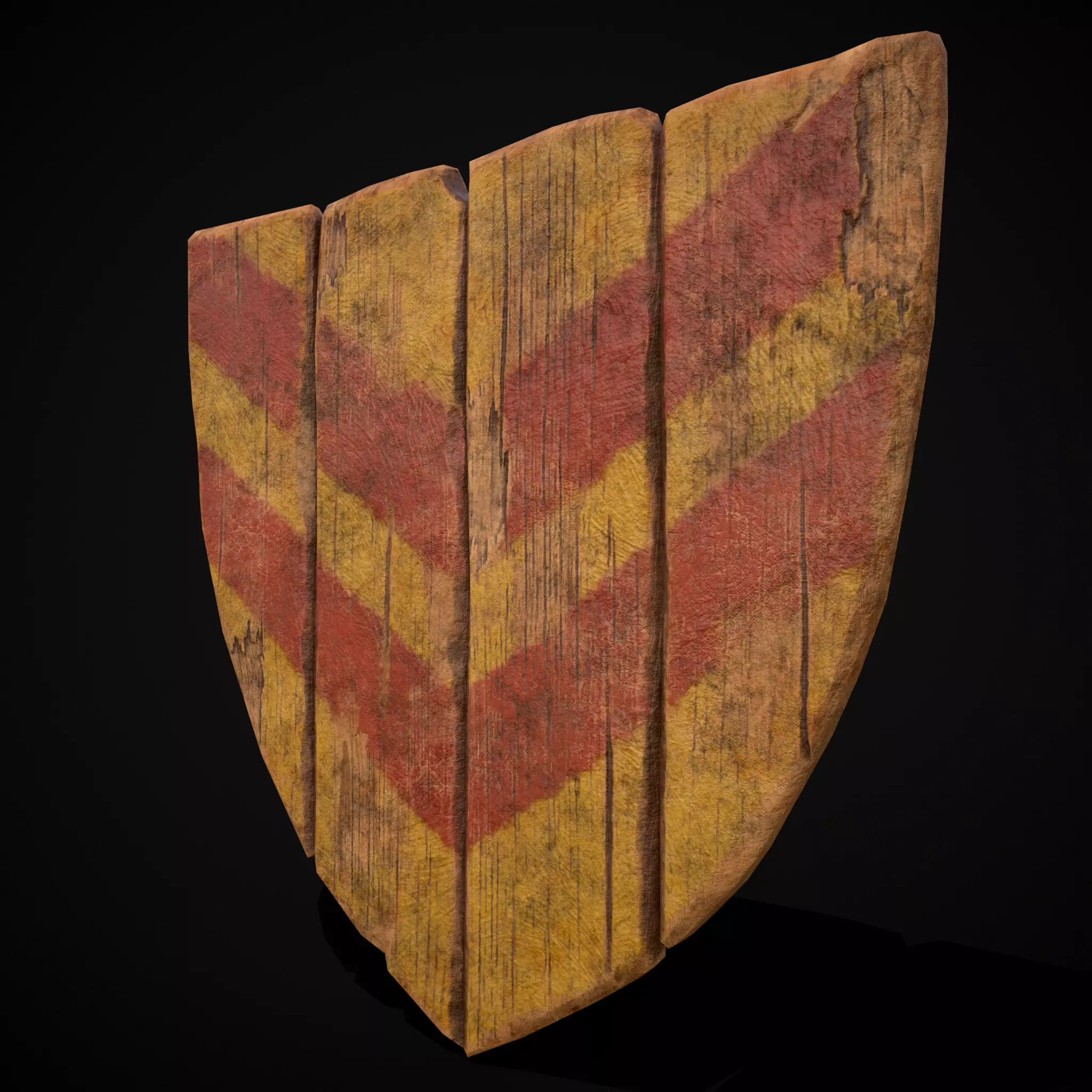 R Y Stripes Coat of Arms Low-poly 3D model_3