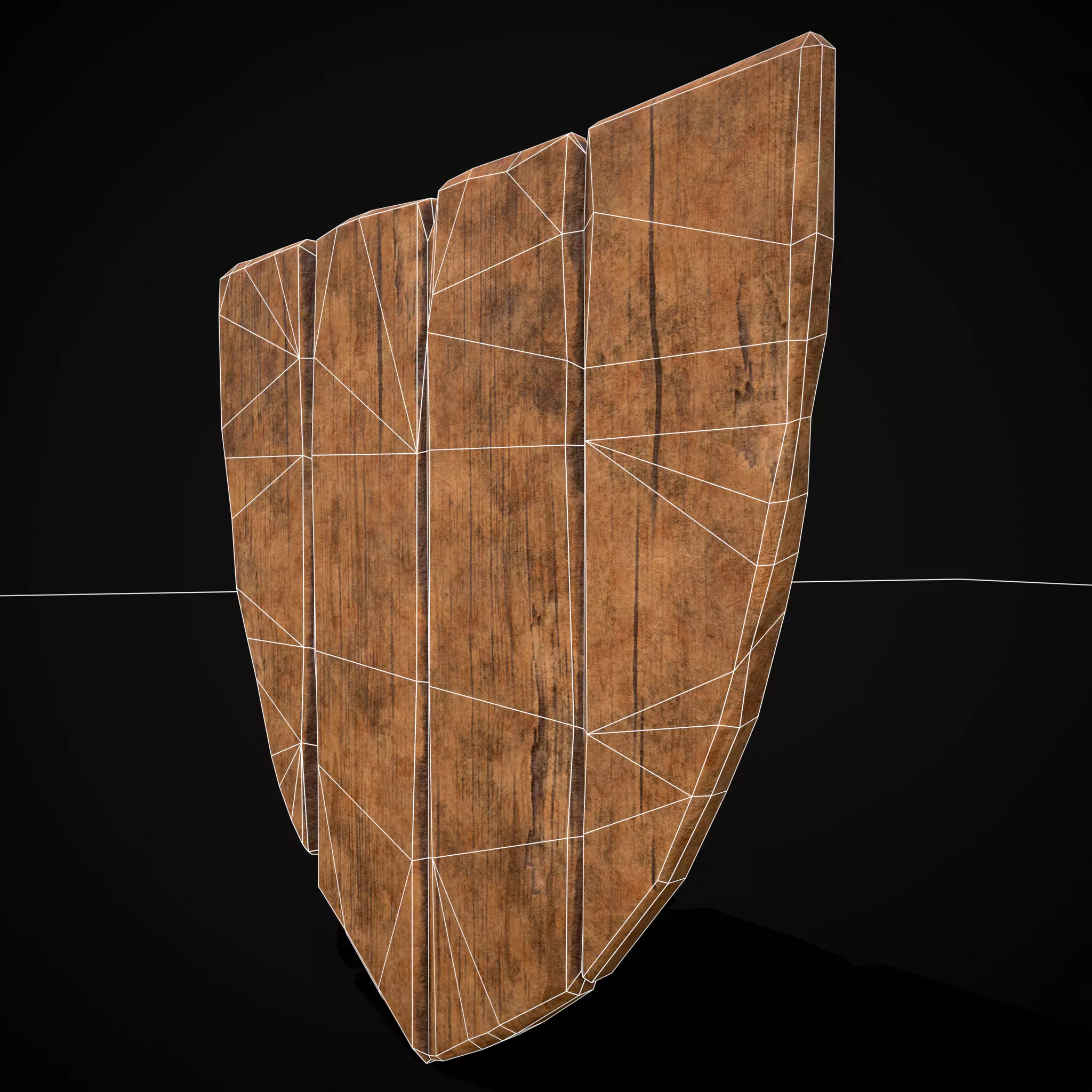 R Y Stripes Coat of Arms Low-poly 3D model_12