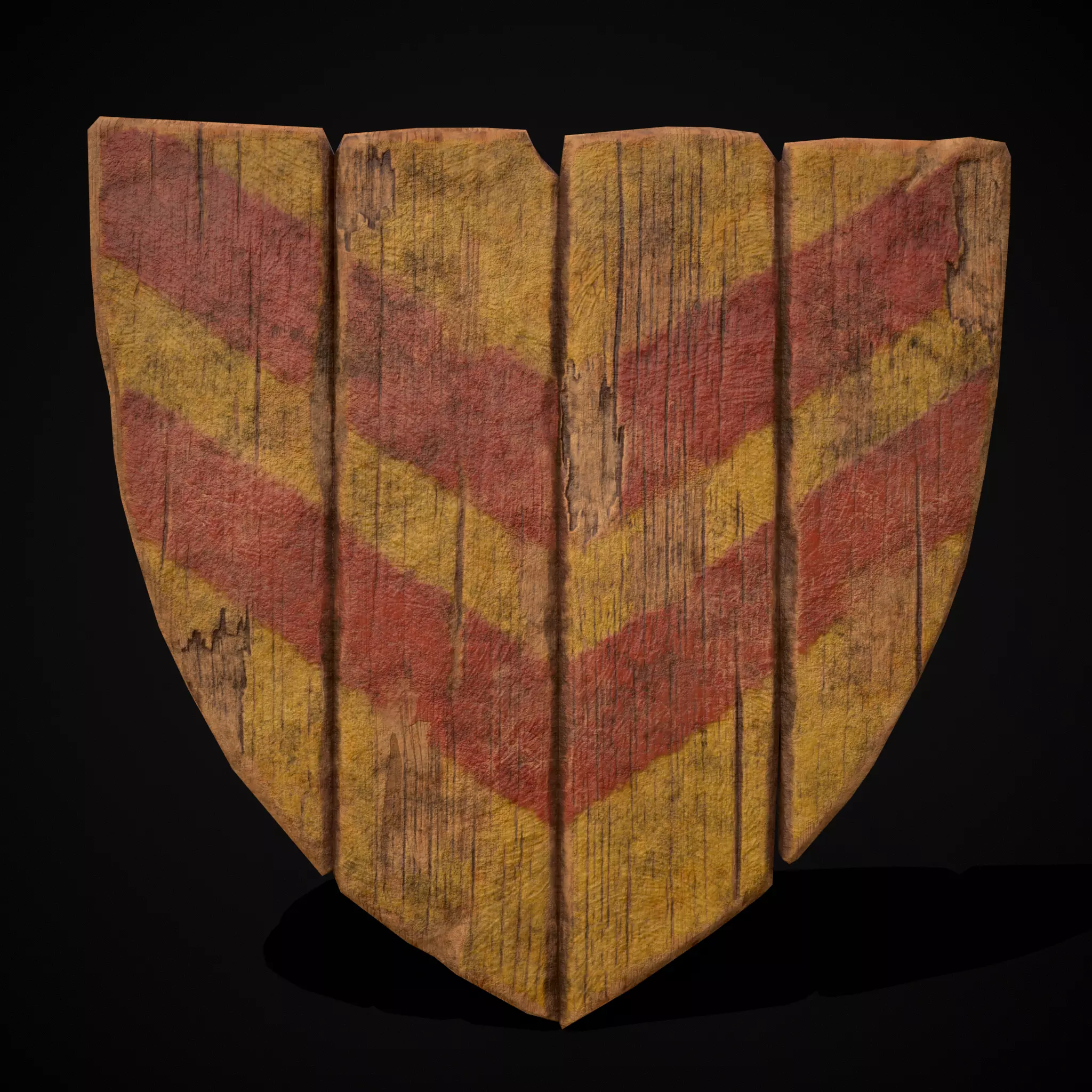 R Y Stripes Coat of Arms Low-poly 3D model_0