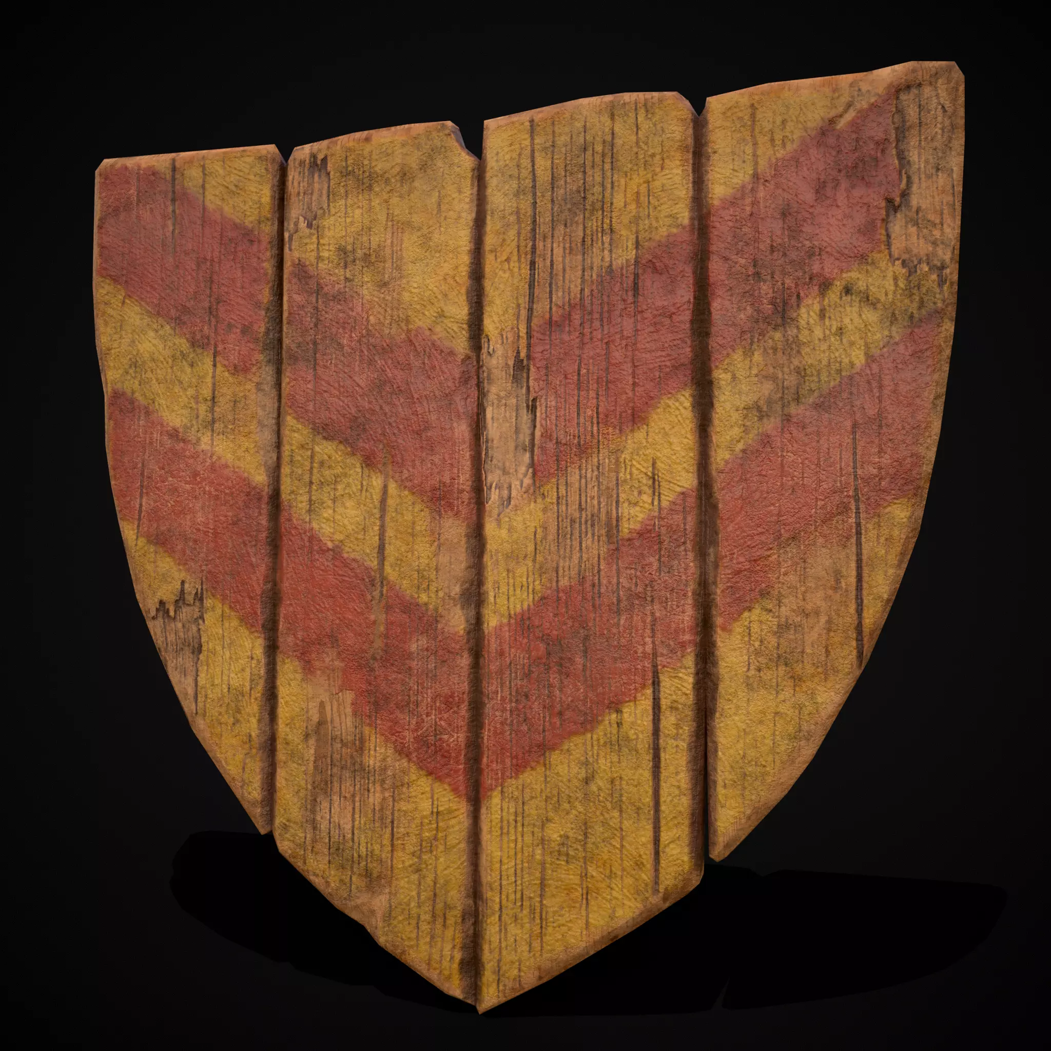 R Y Stripes Coat of Arms Low-poly 3D model_19