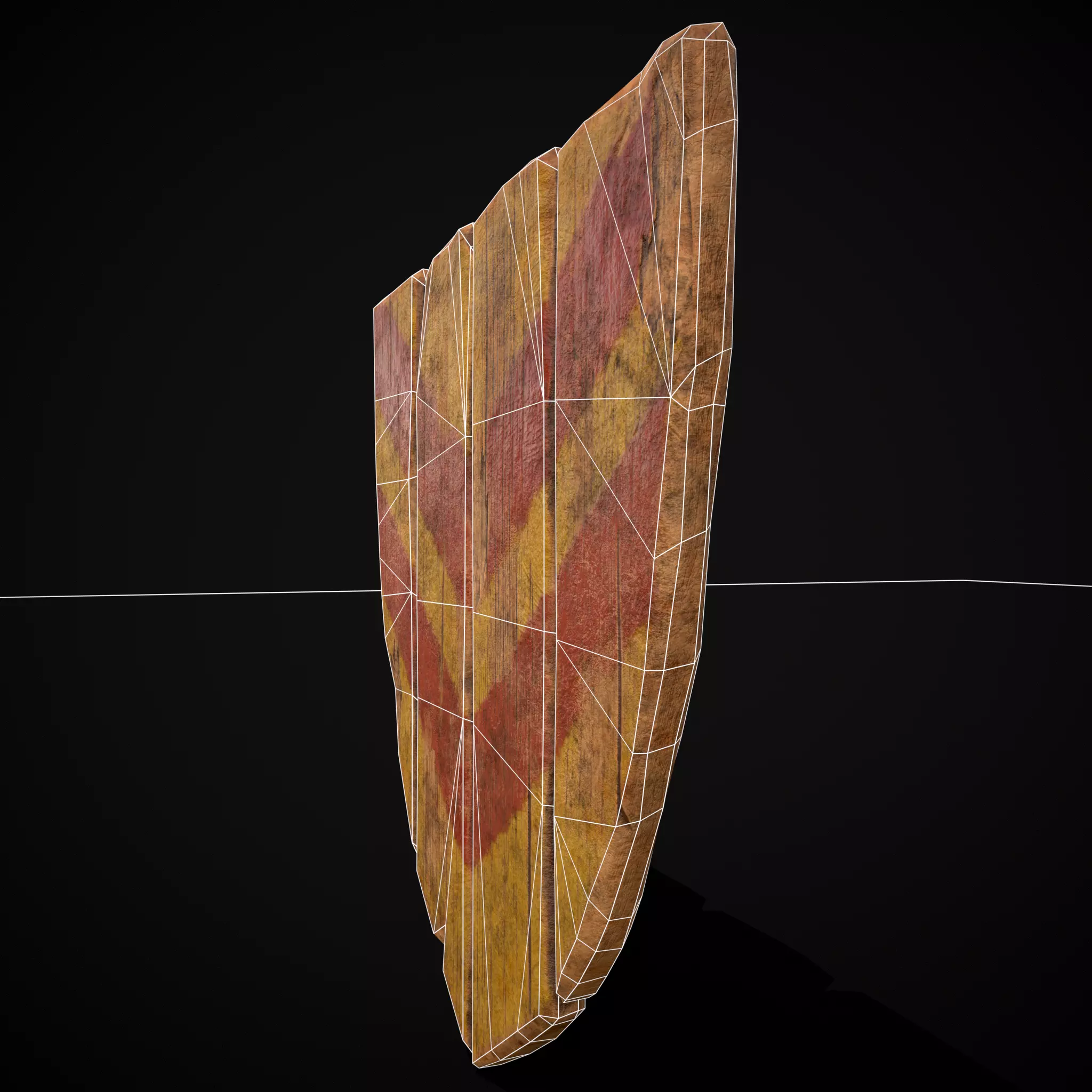 R Y Stripes Coat of Arms Low-poly 3D model_6