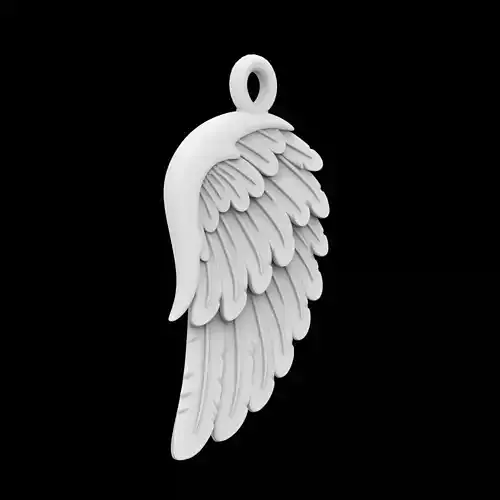 Angel Wing Pendant 3D Printable Model