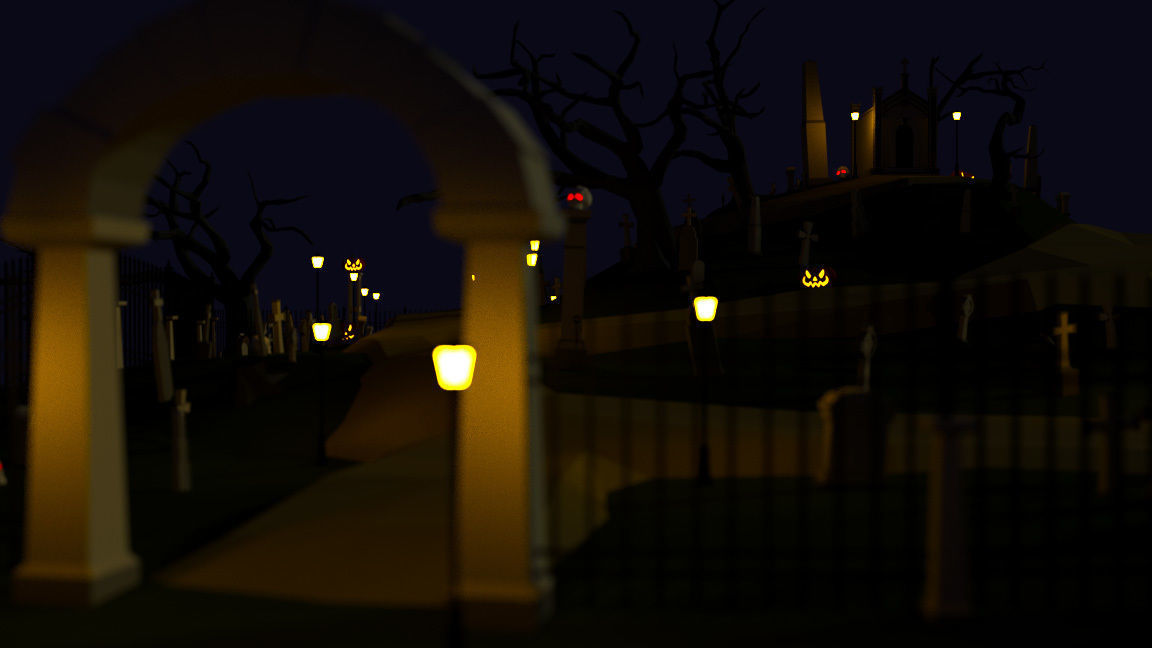 The Ultimate Graveyard Game Pack Low-poly 3D model_1