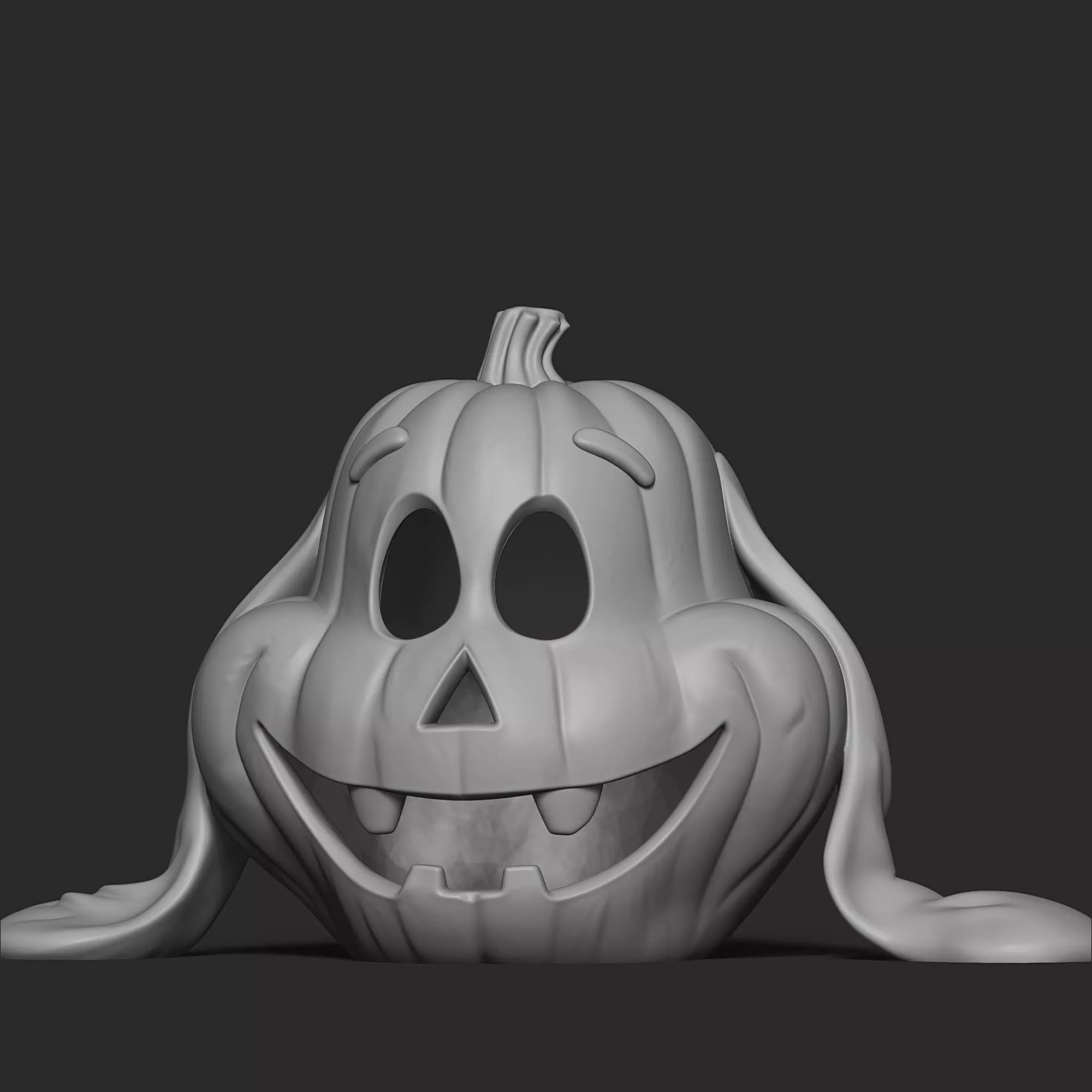 Max the dog grinch pumpkin 3D print model_2