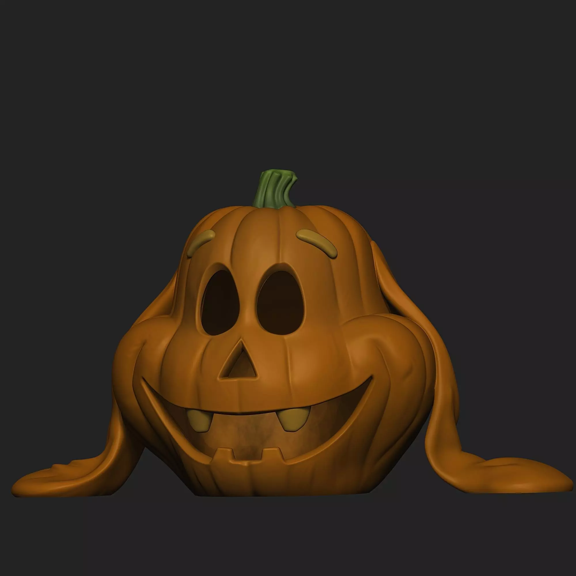 Max the dog grinch pumpkin 3D print model_4