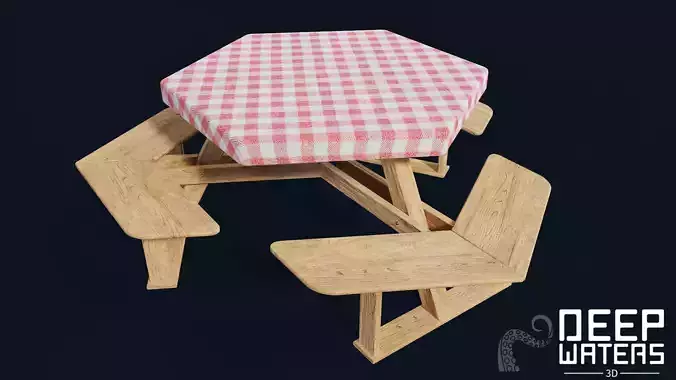 Patio Table - PBR Game Ready