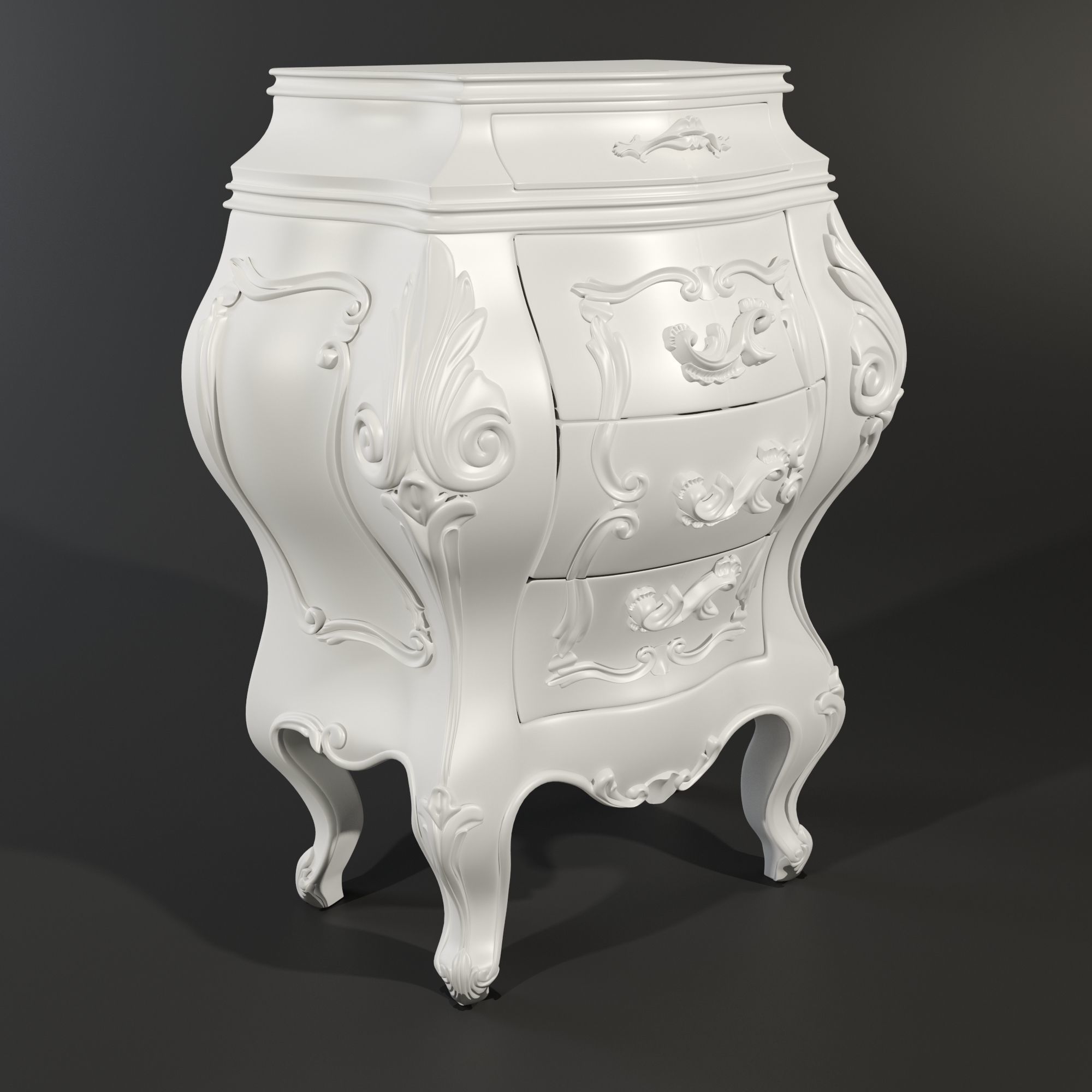 Bedside table 3D model_5
