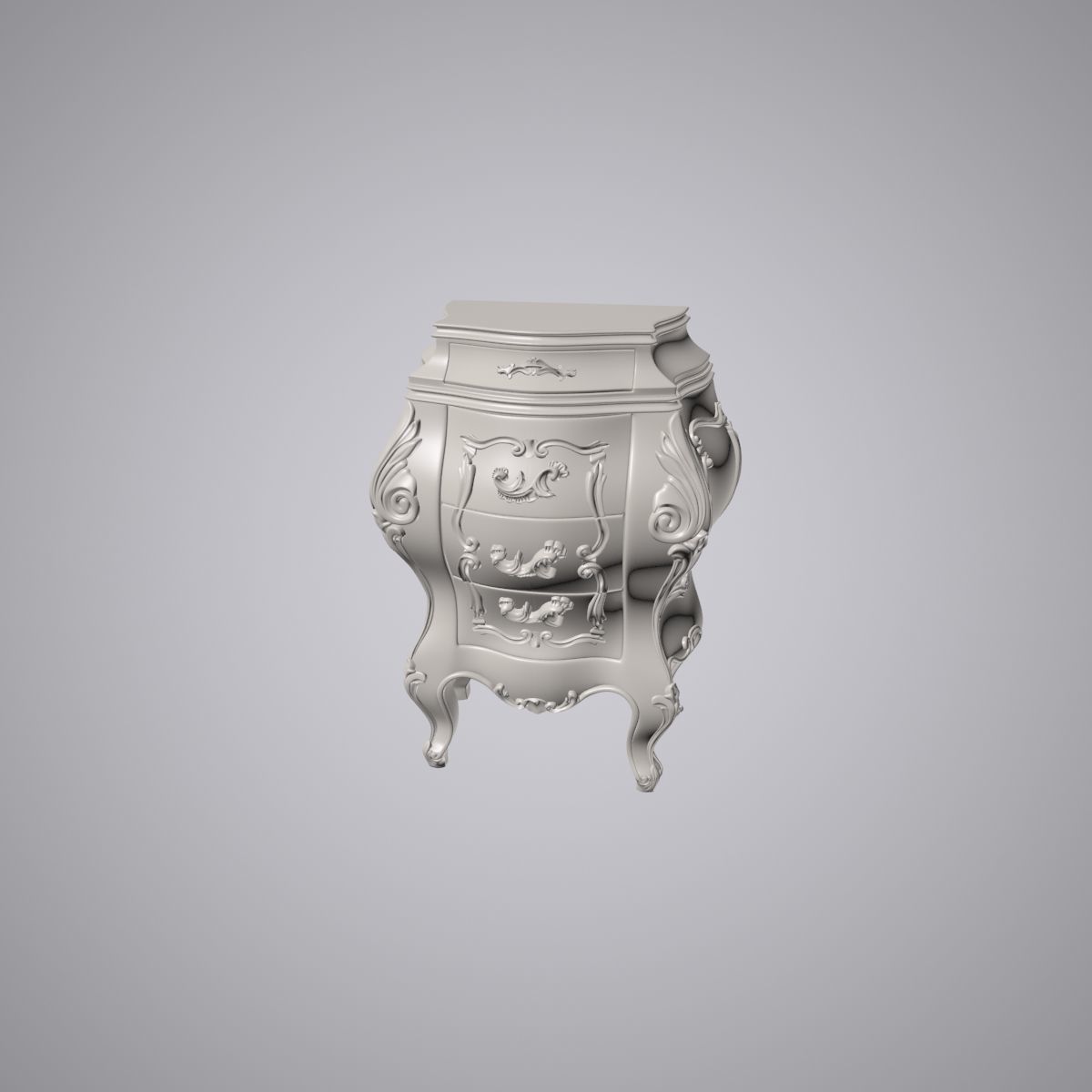 Bedside table 3D model_6