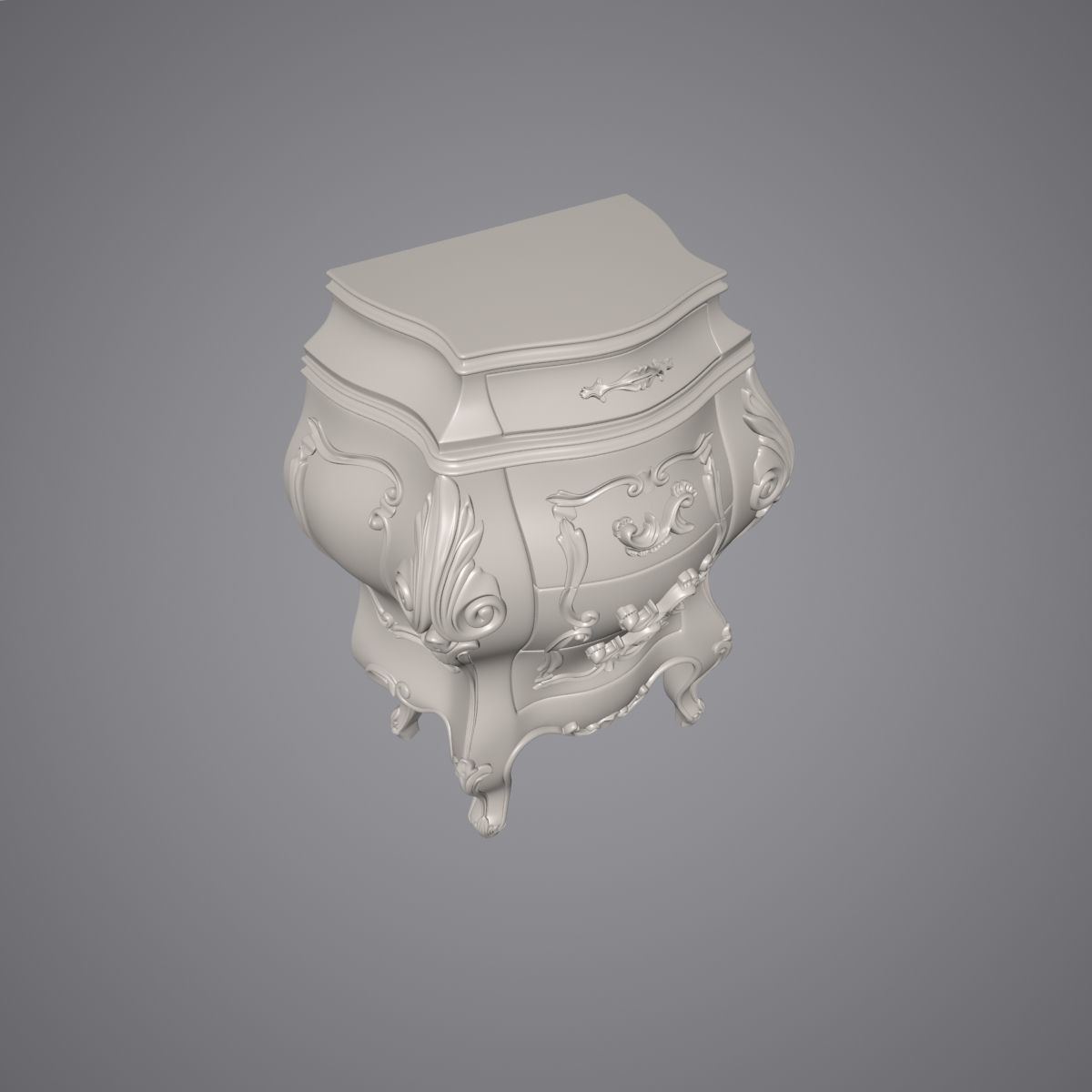 Bedside table 3D model_4