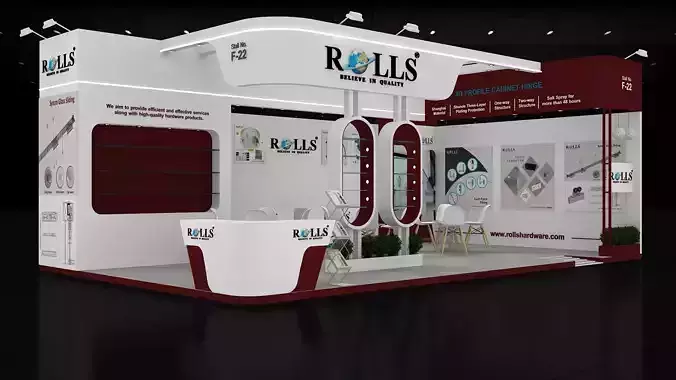 10mtr x 6mtr expo stall 2side open Exhibition Stand Design