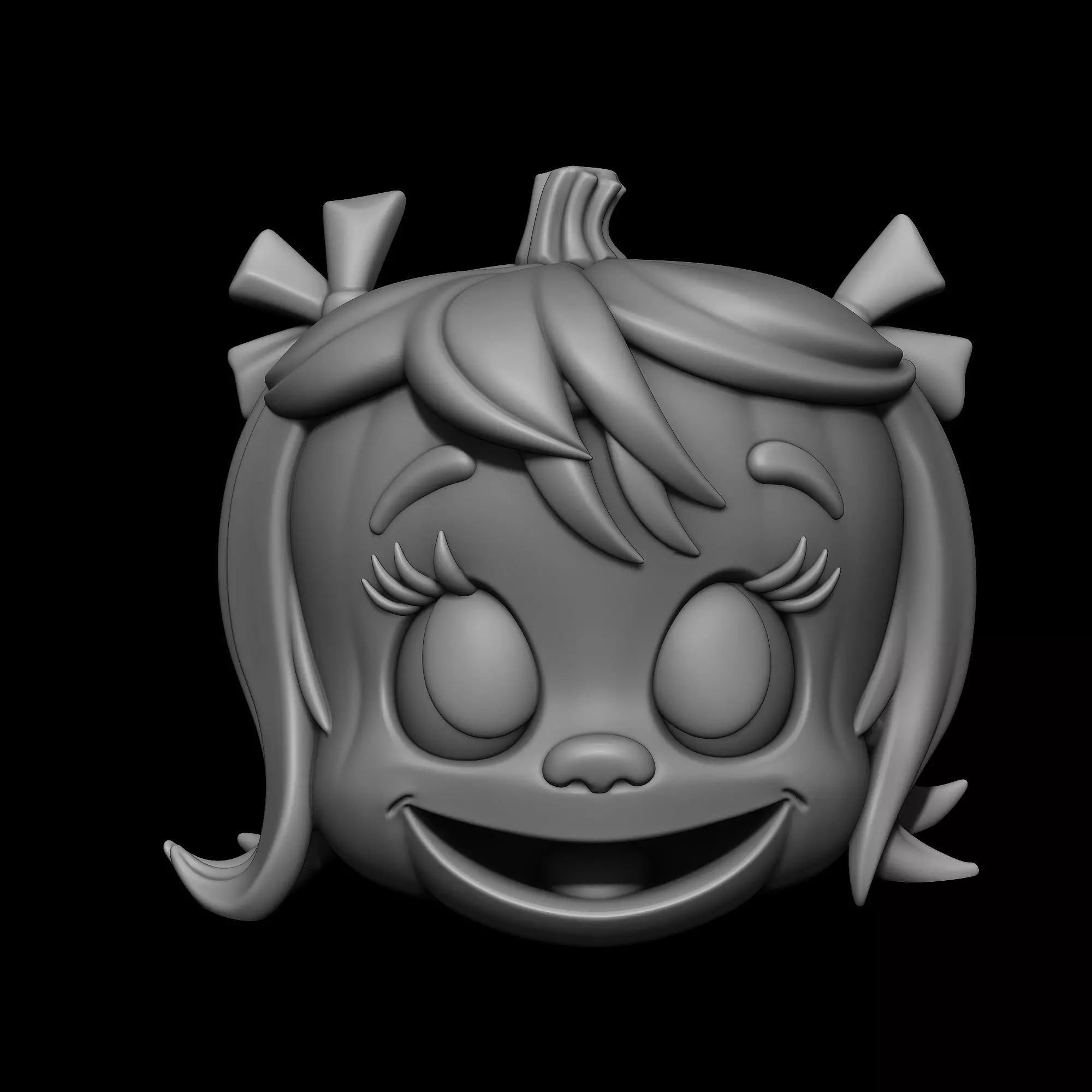 Cindy Lou Who Pumpkin 3D print model_3