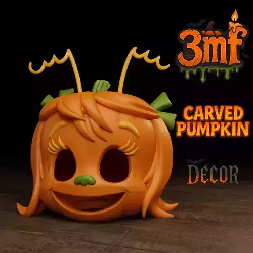 Cindy Lou Who Pumpkin 3D print model