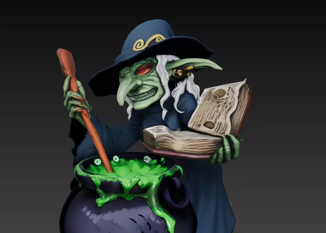 Witchs Brew - Stylized 3D Model 3D print model_3