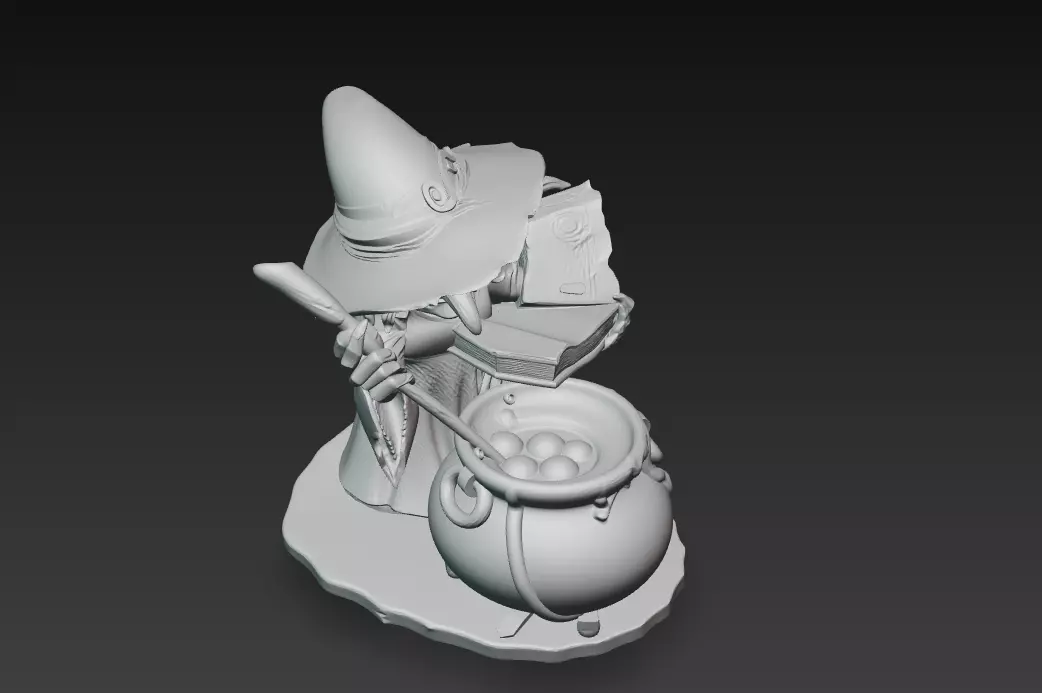 Witchs Brew - Stylized 3D Model 3D print model_10