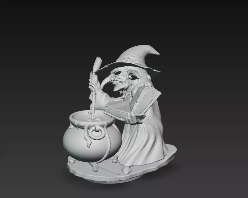 Witchs Brew - Stylized 3D Model 3D print model_9