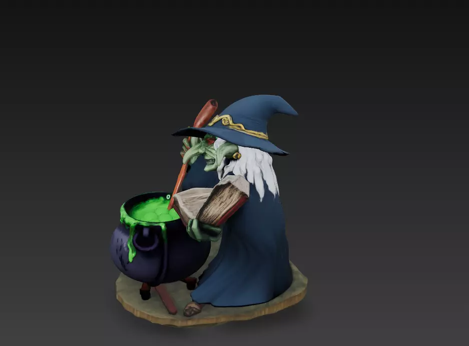 Witchs Brew - Stylized 3D Model 3D print model_6