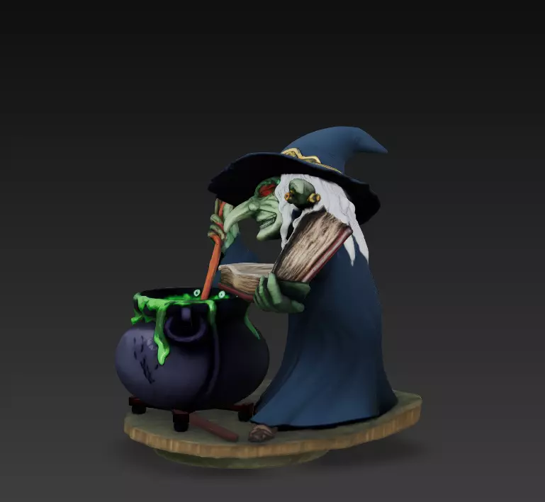 Witchs Brew - Stylized 3D Model 3D print model_2