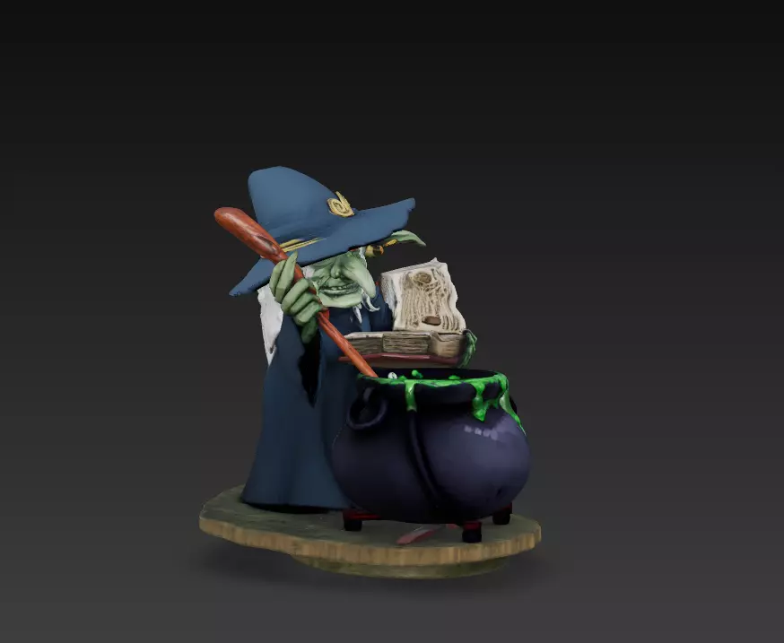 Witchs Brew - Stylized 3D Model 3D print model_1