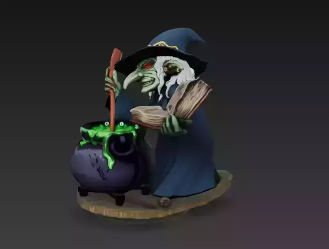 Witchs Brew - Stylized 3D Model 3D print model Witchs Brew - Stylized 3D Model 3D print model