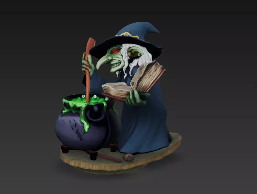 Witchs Brew - Stylized 3D Model 3D print model_0