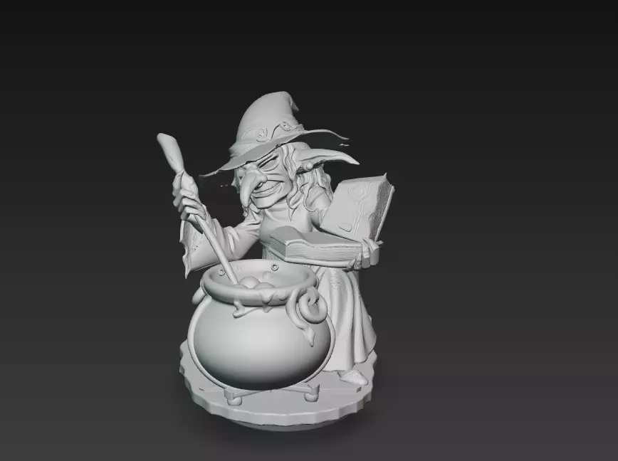 Witchs Brew - Stylized 3D Model 3D print model_12