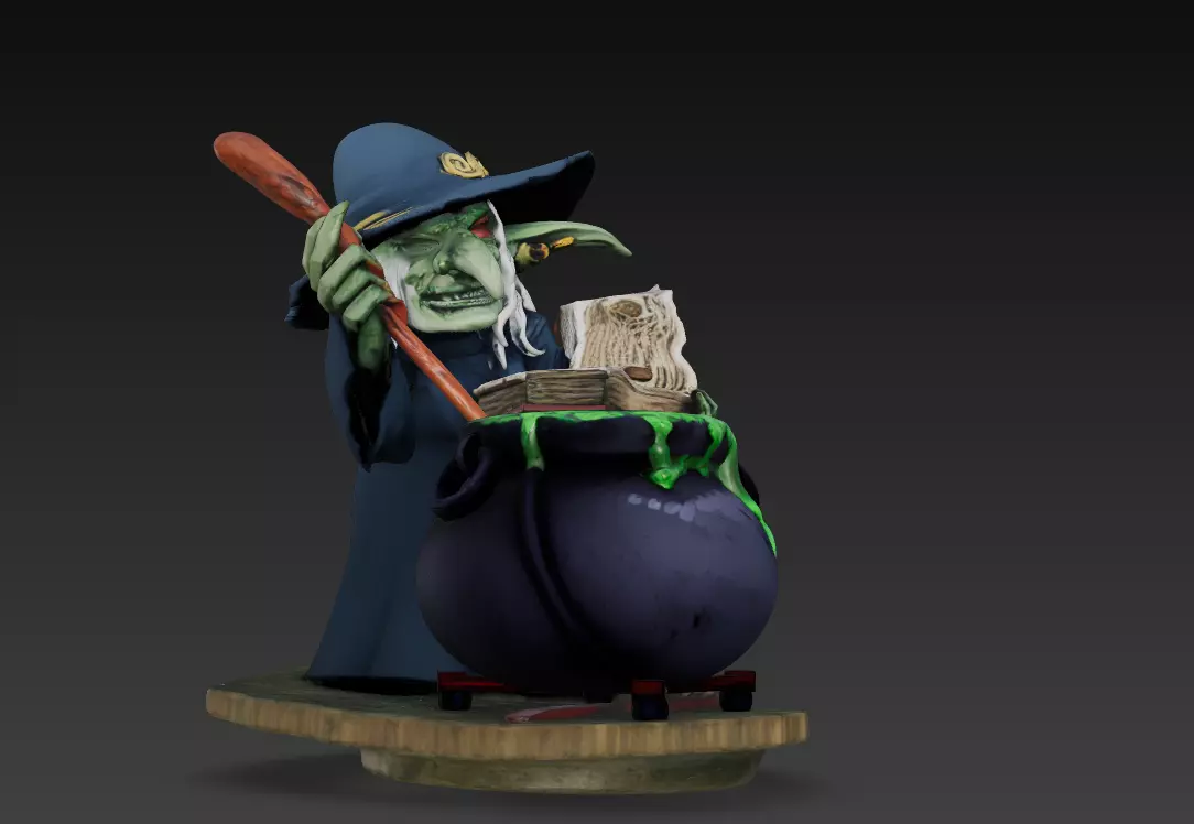 Witchs Brew - Stylized 3D Model 3D print model_7