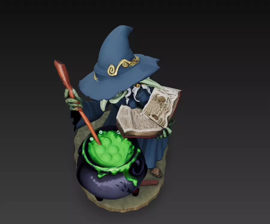 Witchs Brew - Stylized 3D Model 3D print model_8