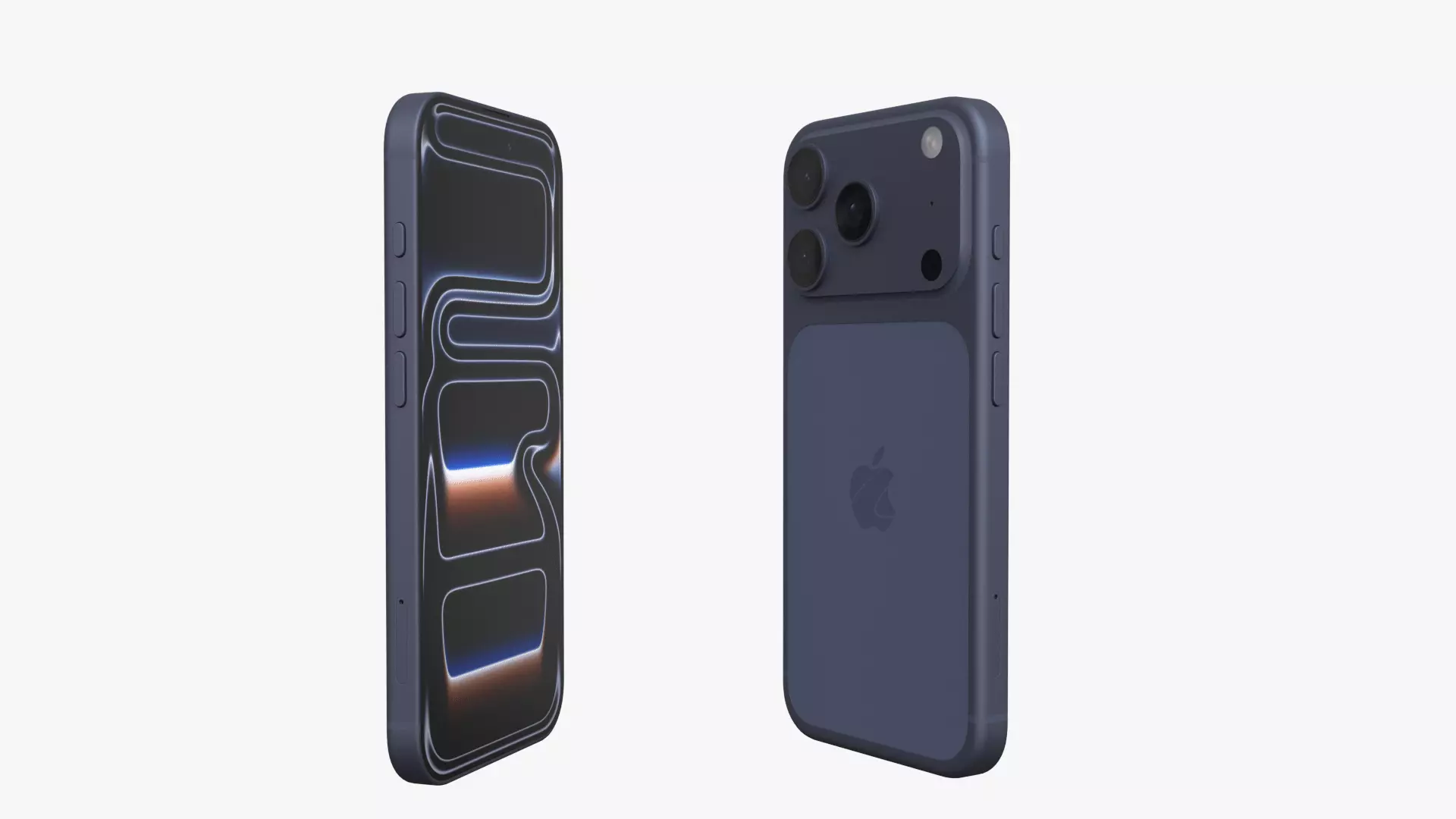Apple iPhone 17 Pro Deep Blue 3D model_2