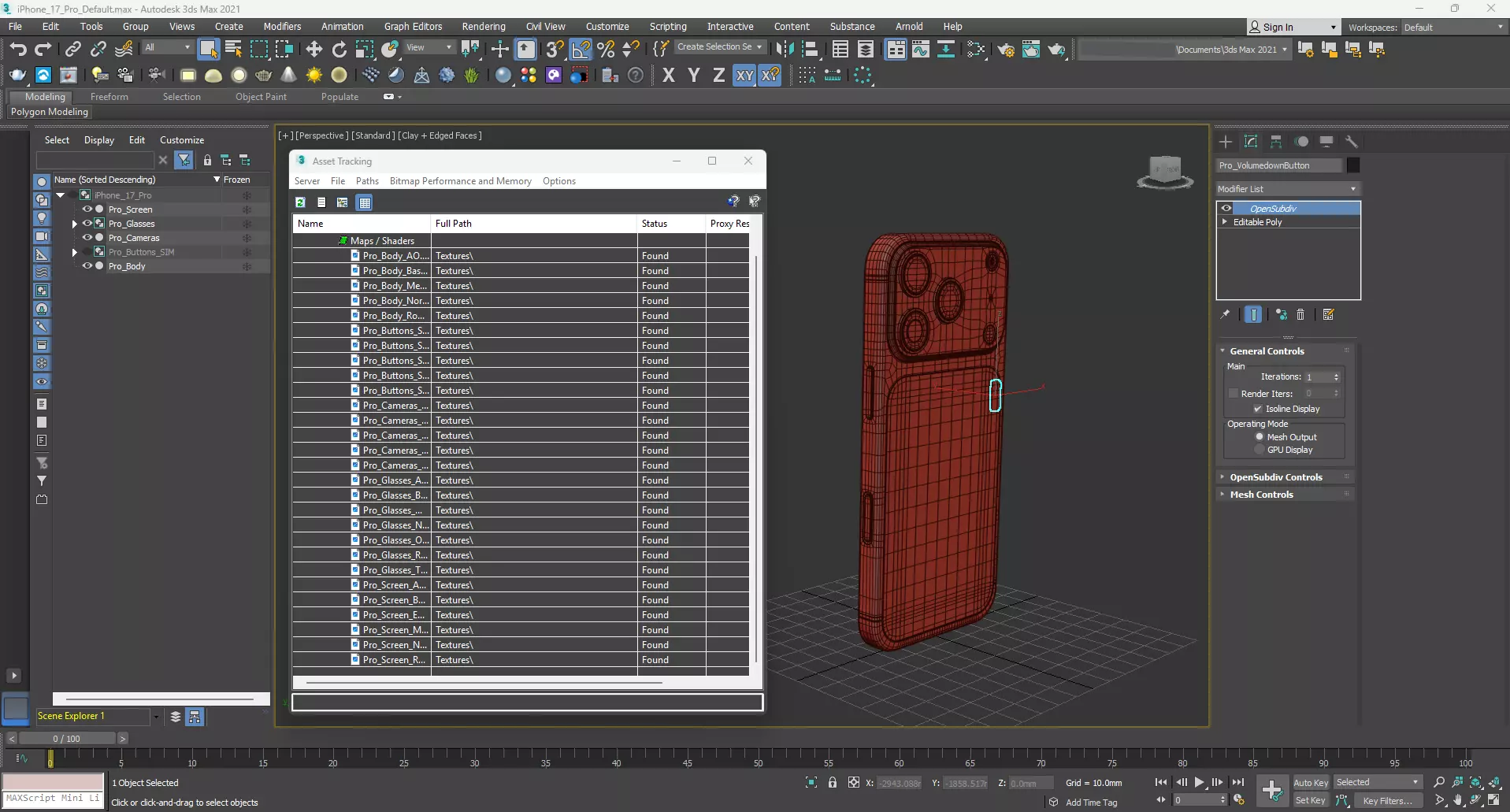 Apple iPhone 17 Pro Cosmic Orange 3D model_18